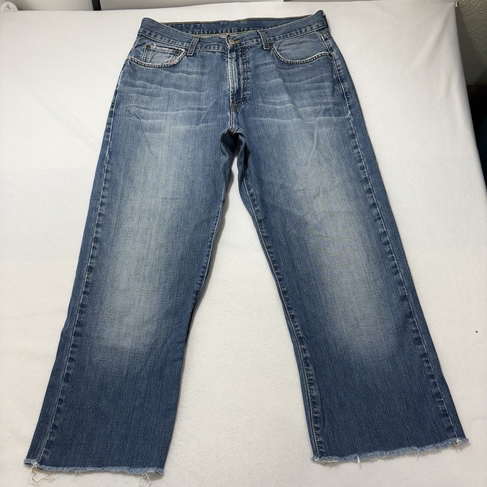Lucky Brand Vintage Lucky Brand Gene Montesano 33x26 Boot Cut Blue Jeans Size US 33 - 1 Thumbnail