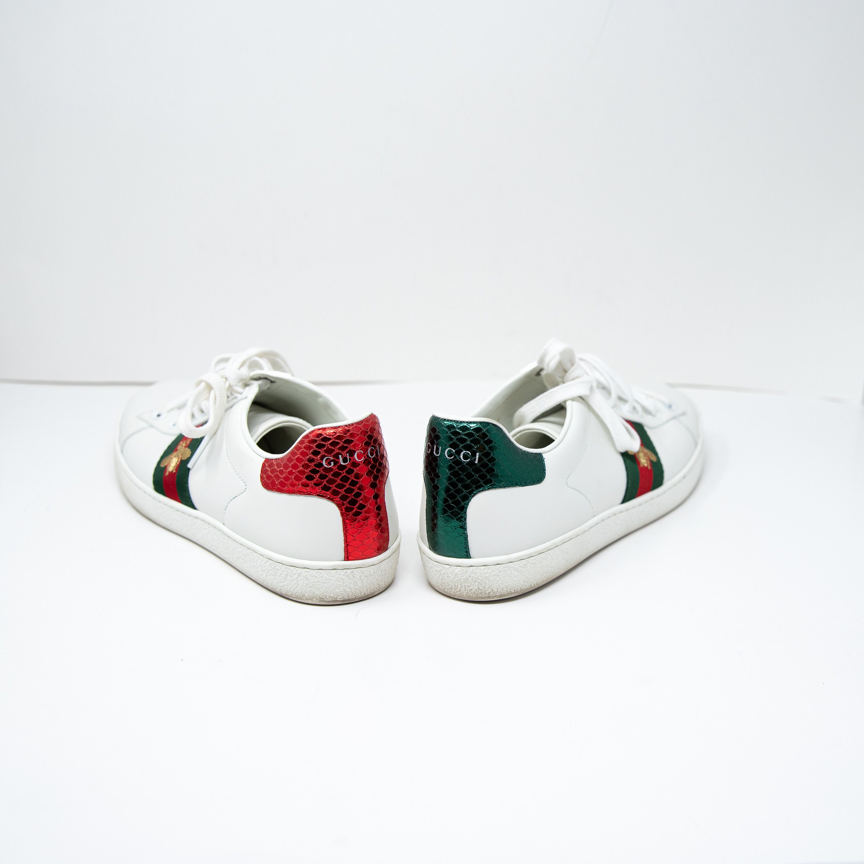 Gucci Women's Ace Genuine Leather Low