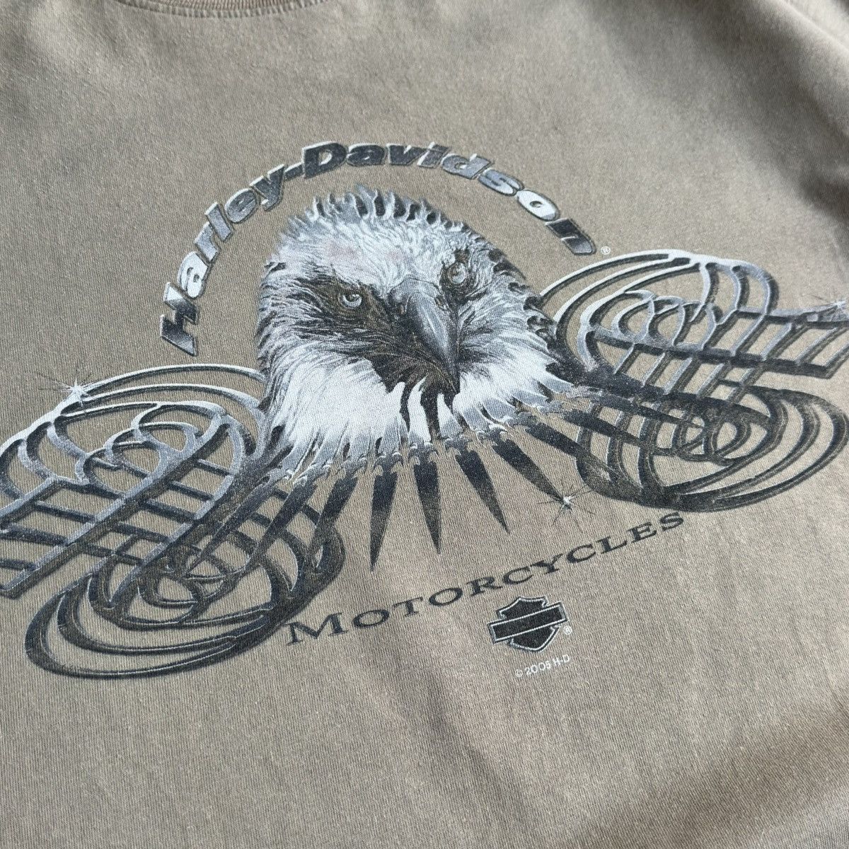 Harley Davidson Vintage 2005 Harley Davidson Motorcycles Eagle Tee Size US XL / EU 56 / 4 - 4 Thumbnail