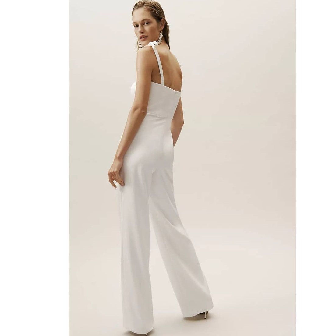 Anthropologie New Anthropologie BHLDN Trinity Jumpsuit by Theia $280 SZ 0 Size 25" / US 0 / IT 36 - 4 Thumbnail