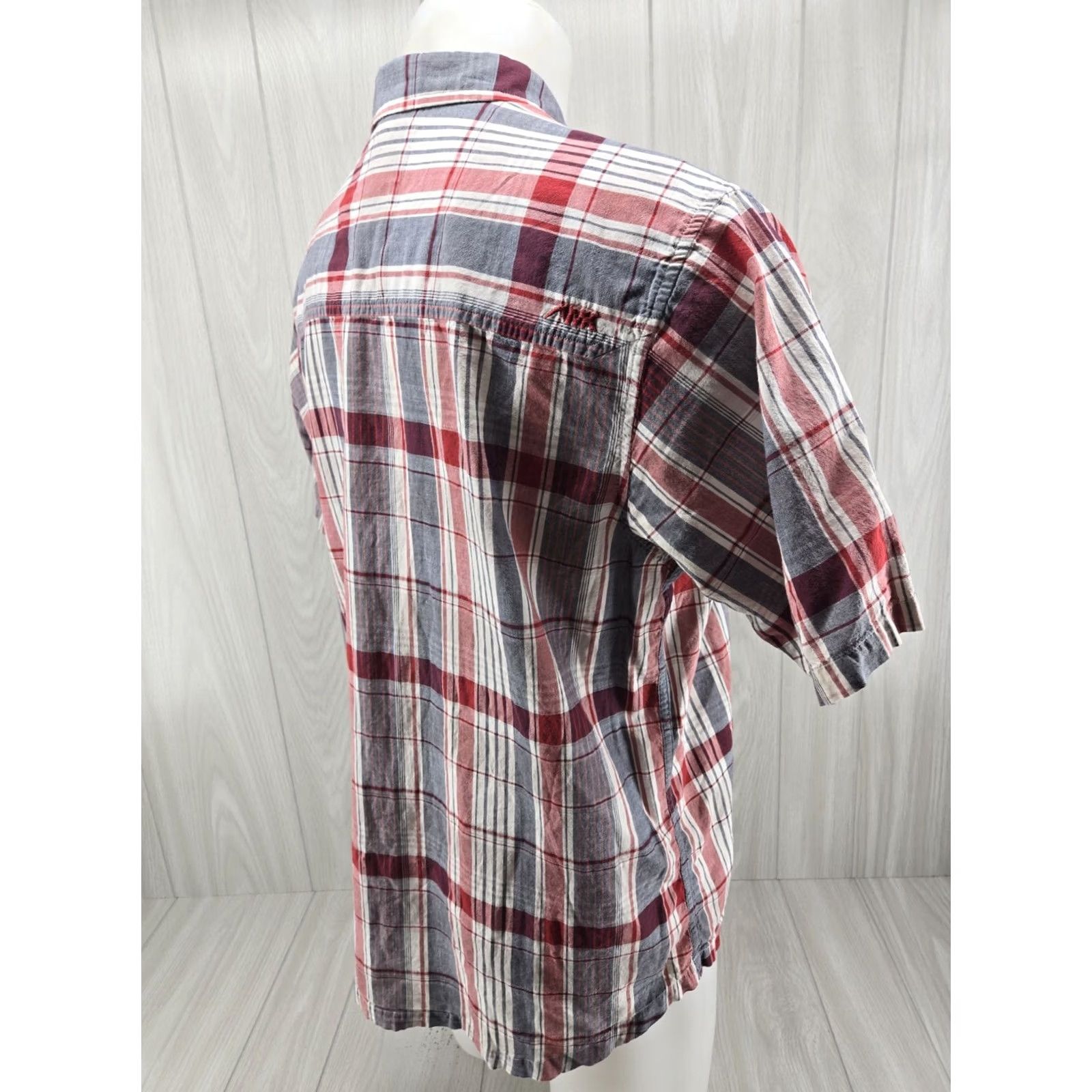Mountain Khakis Mountain Khakis Plaid Shirt Men's L Button Front Red Cotton Casual Short Sleeve Size US L / EU 52-54 / 3 - 7 Thumbnail