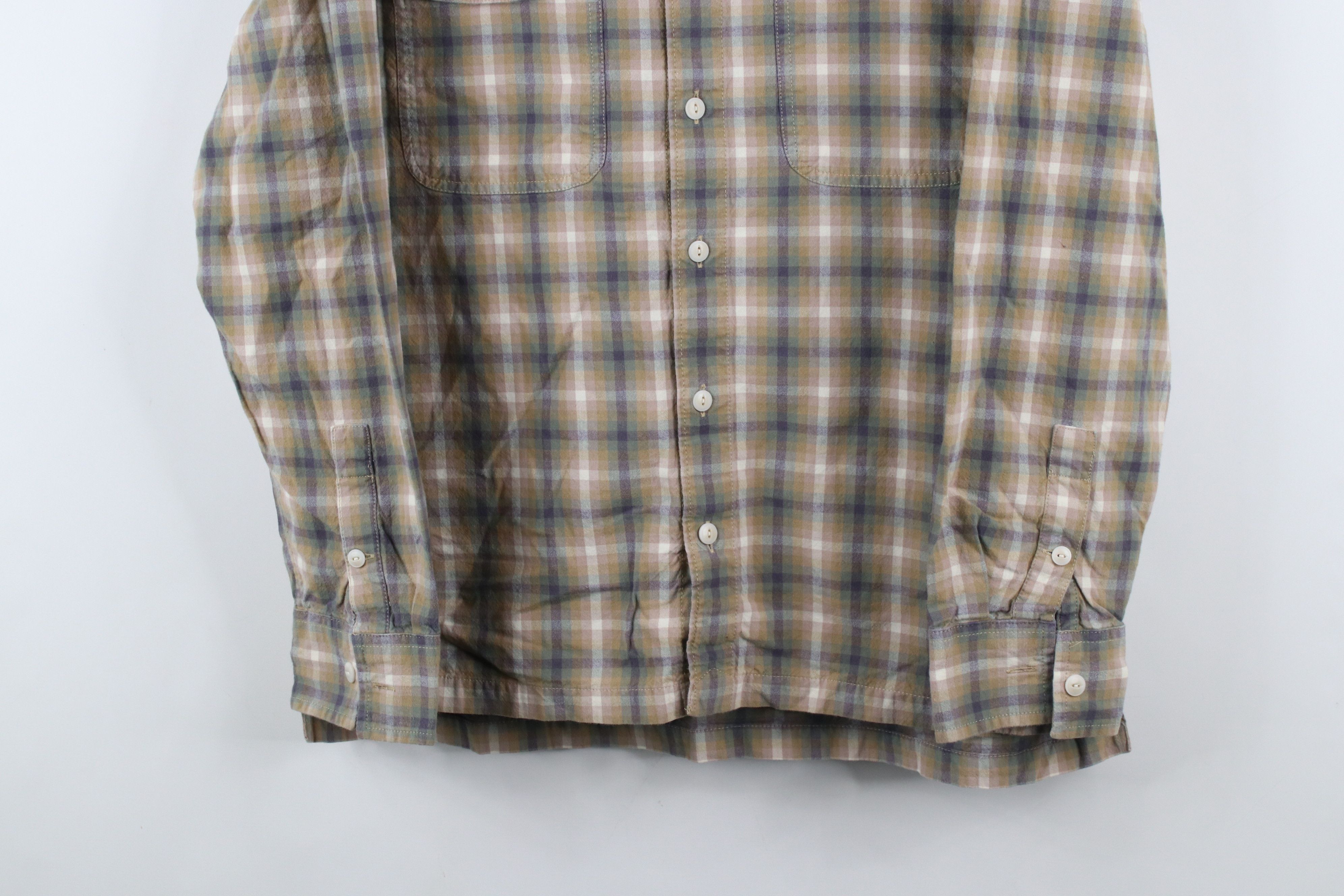 Madewell × Vintage Madewell Faded Brushed Flannel Boxy Fit Button Shirt Plaid Size US M / EU 48-50 / 2 - 3 Thumbnail