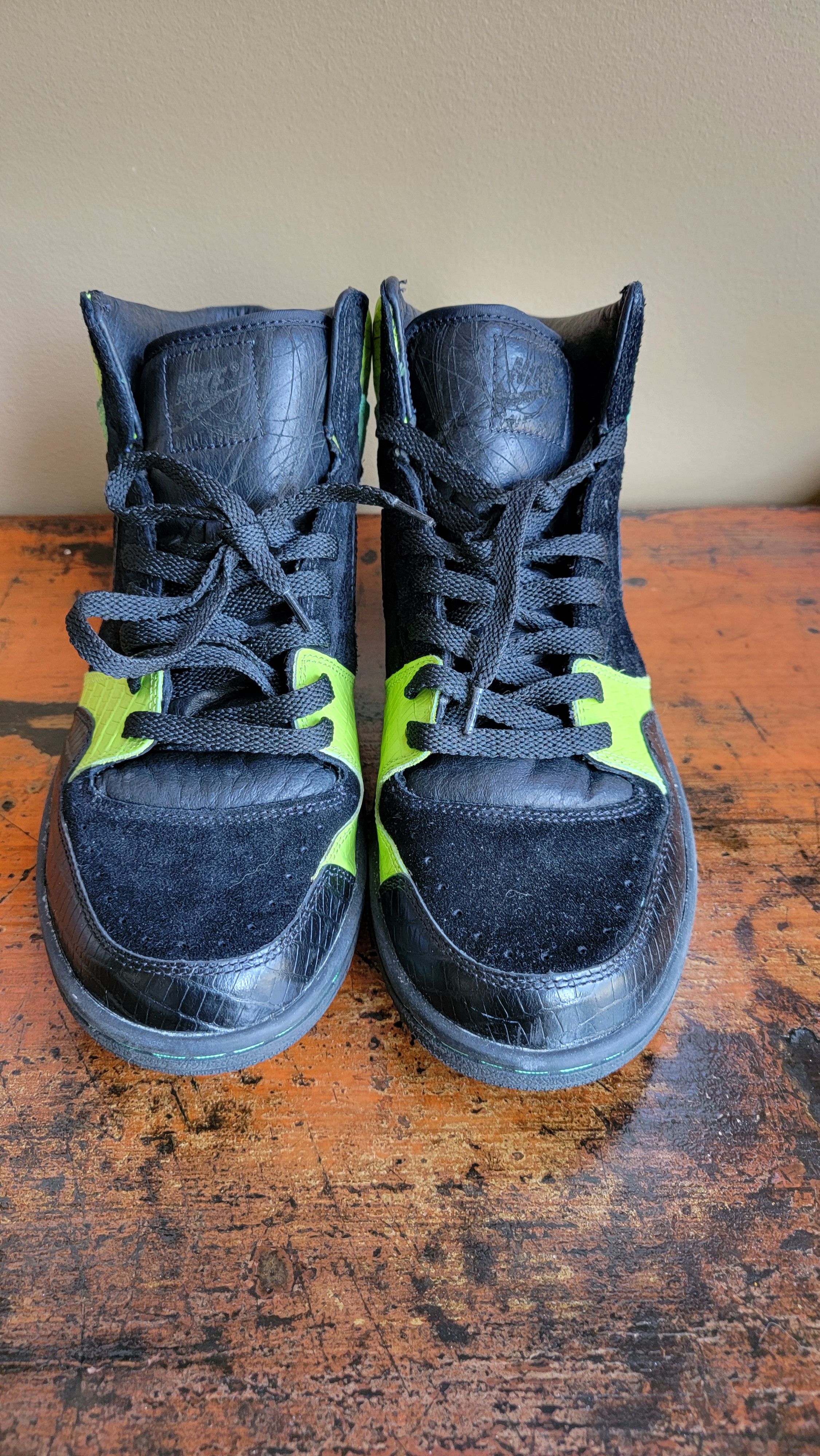 Nike Nike Court Force High Black Green Size US 11 / EU 44 - 2 Thumbnail