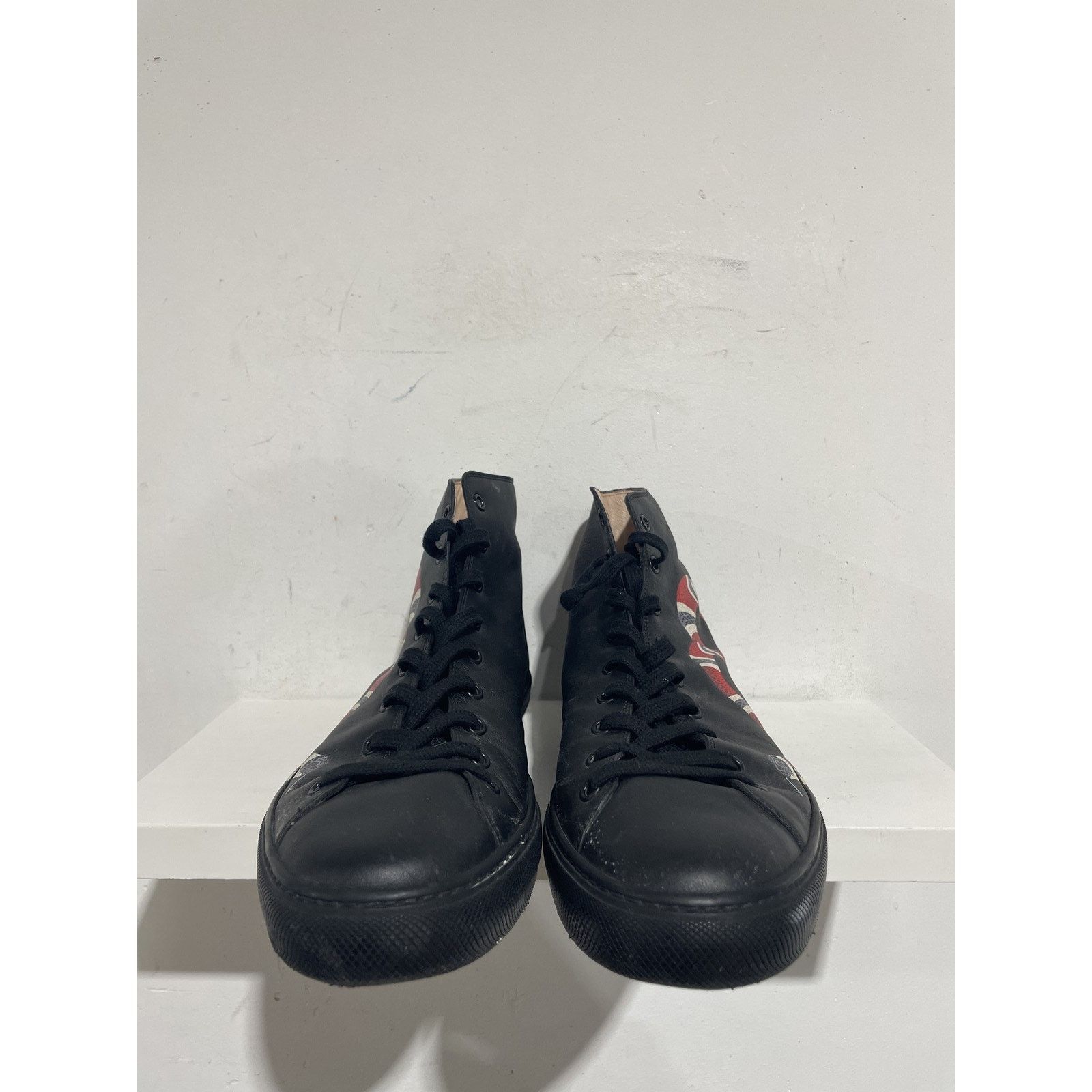 Gucci GUCCI LEATHER HIGH TOP 'SNAKE' SIZE 10 PREOWNED Size US 10 / EU 43 - 3 Thumbnail