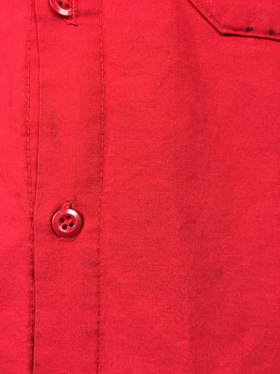 Vintage Vtg WearGuard Made in Usa Red Industrial Work Shirt Size US L / EU 52-54 / 3 - 9 Thumbnail