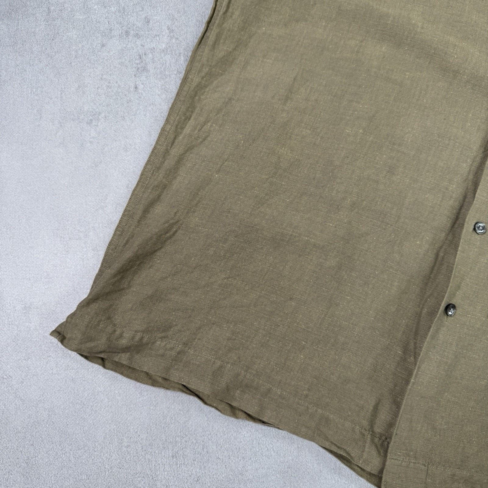 DKNY DKNY Donna Karan Men Linen/Cotton Men Shirt Button Up Size US XL / EU 56 / 4 - 7 Thumbnail