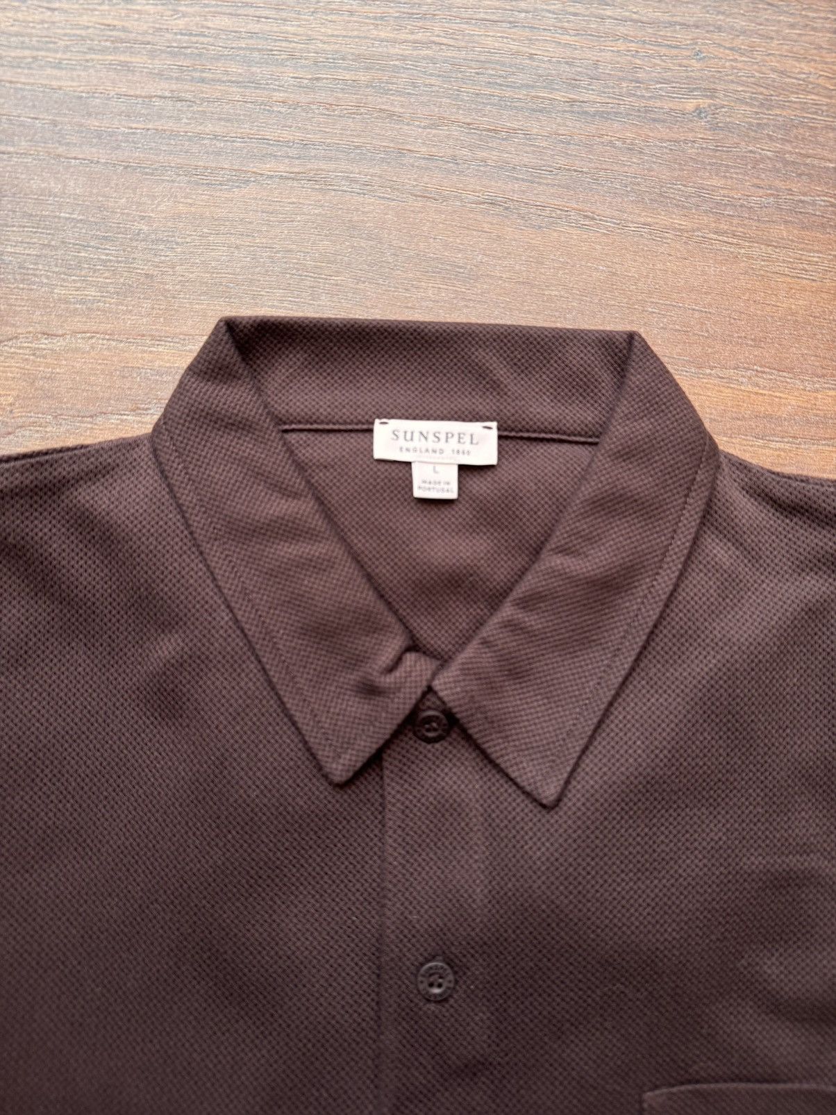 Sunspel Sunspel Brown Riviera Polo - Size L Size US L / EU 52-54 / 3 - 2 Thumbnail