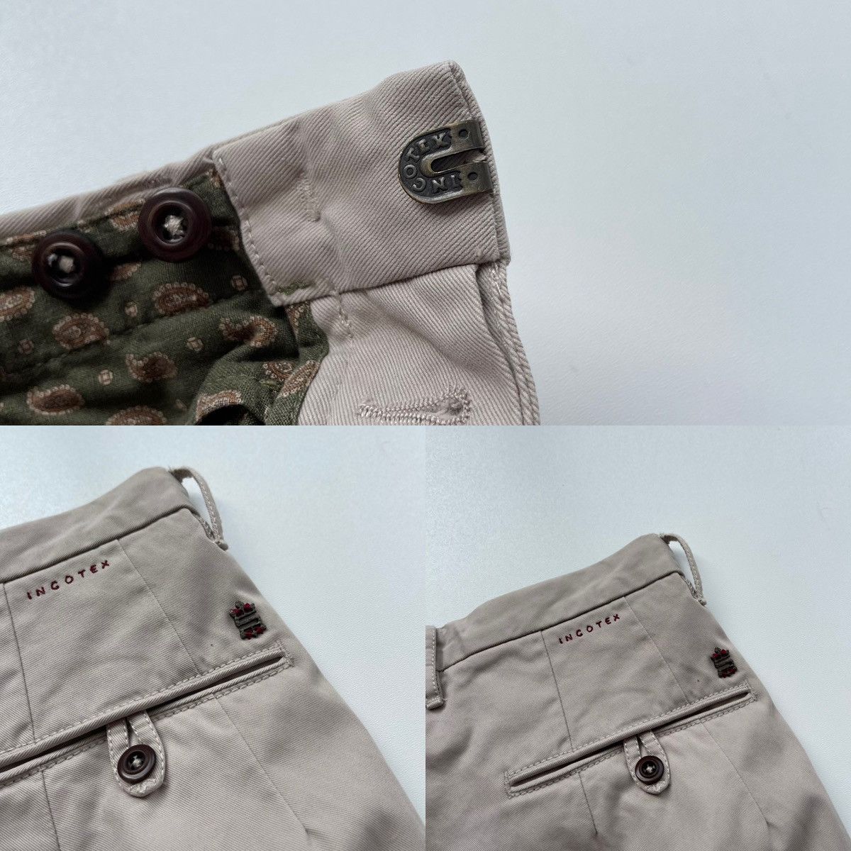 Incotex Incotex SLA CKS Slim Fit Chino Pants Beige Size US 30 / EU 46 - 7 Thumbnail
