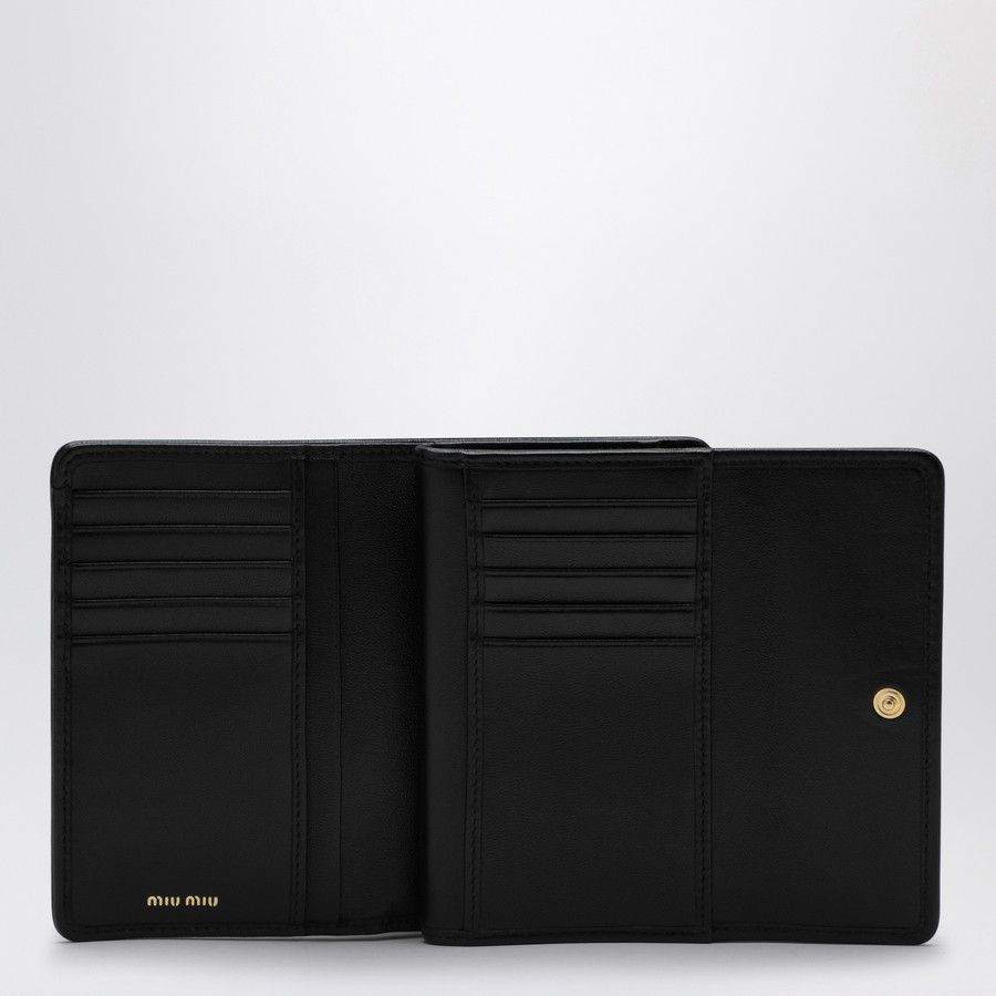 Miu Miu o1d2blof0924 Size: OS / Leather Wallet in Black Size ONE SIZE - 2 Thumbnail