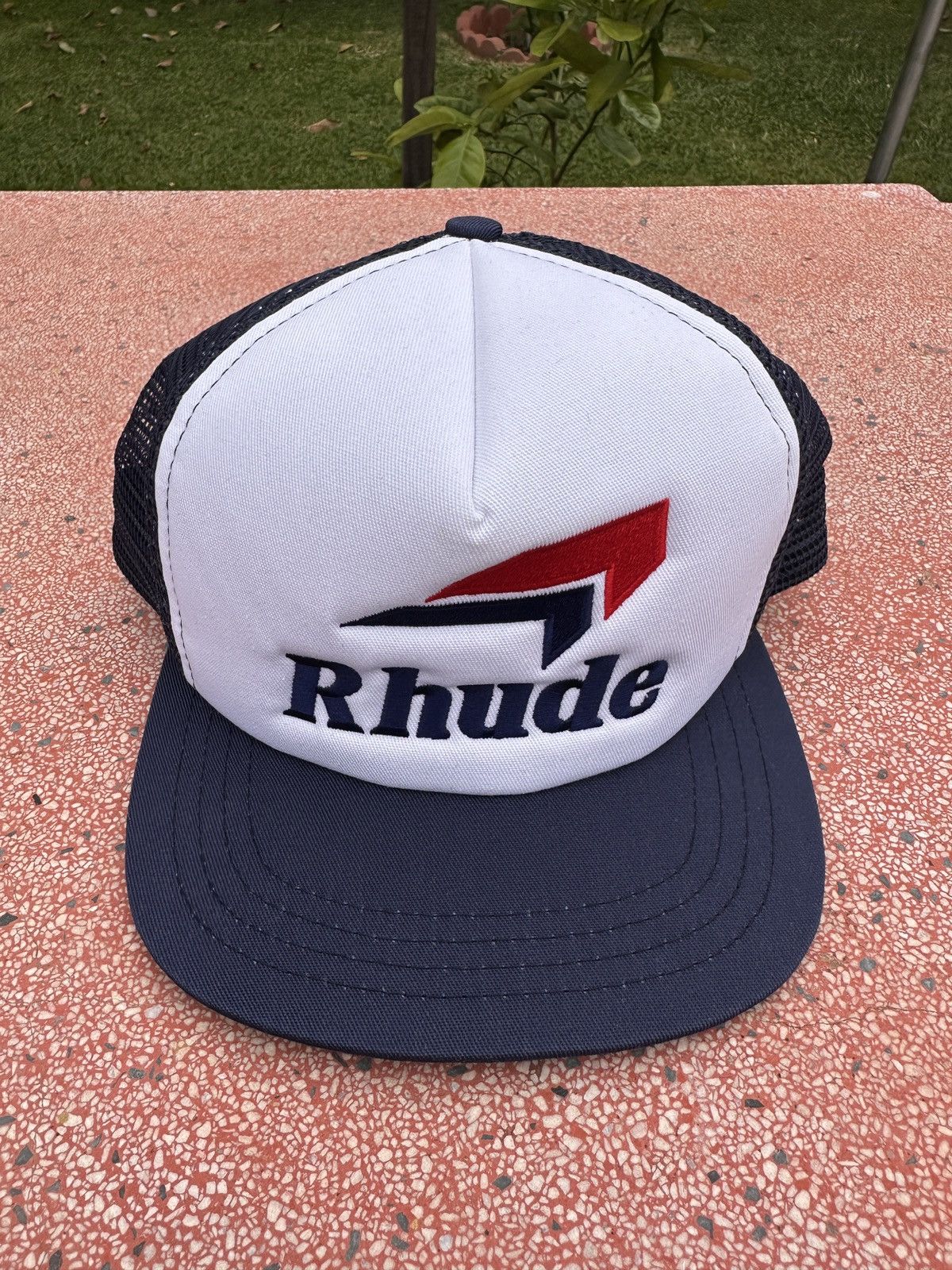 image of Rhude Trucker Hat Navy, Men's