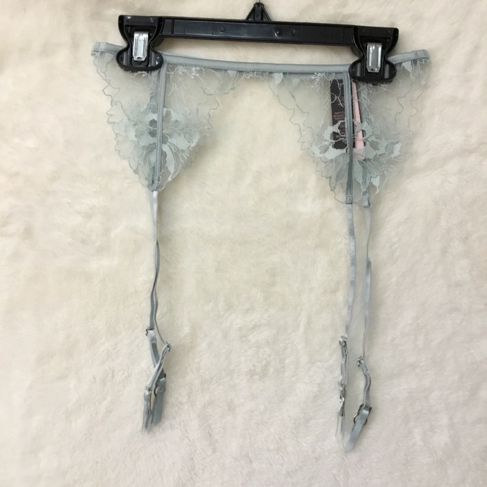 Victoria's Secret Victoria's Secret Blue Embroidered Garter Belt Size ONE SIZE - 3 Thumbnail
