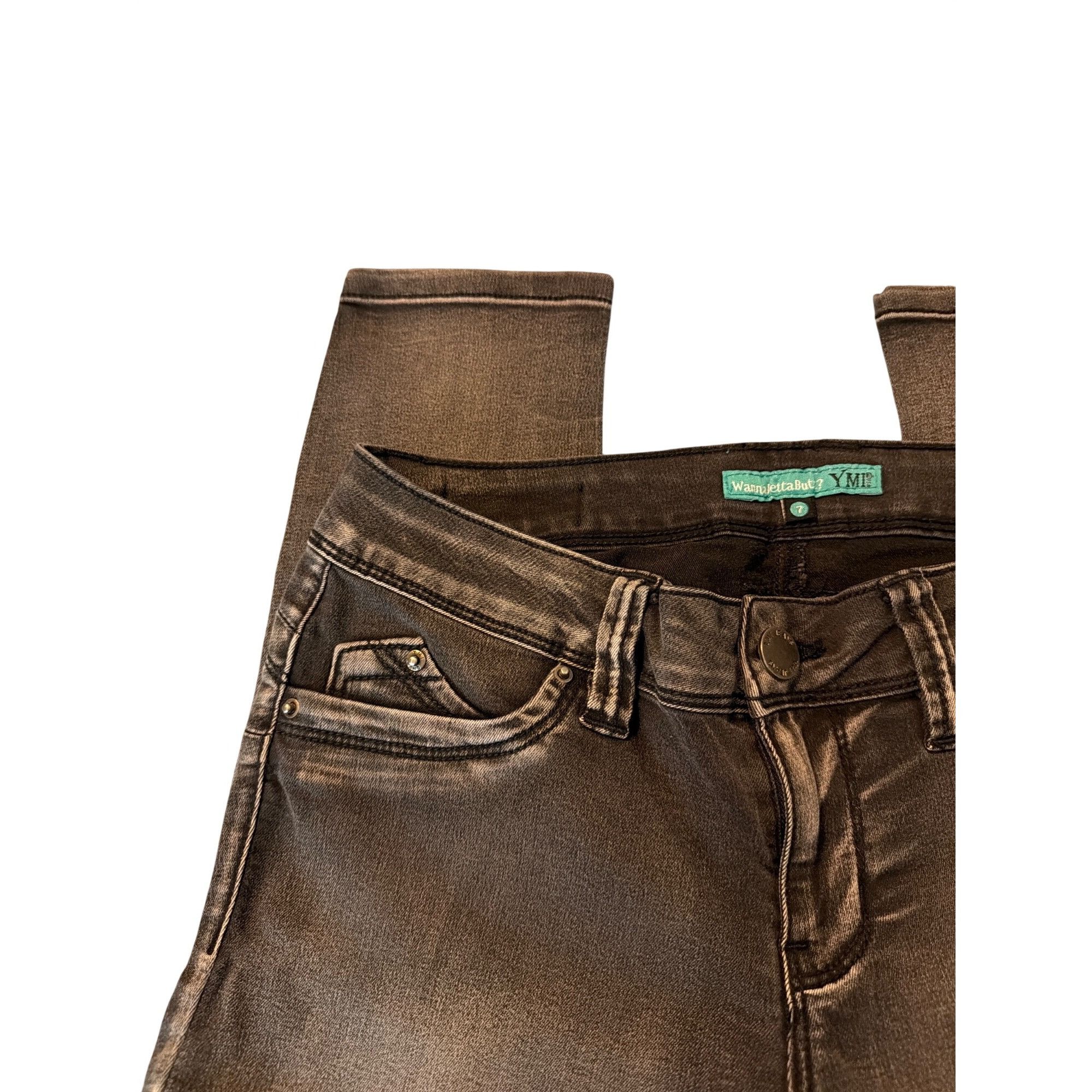 Other YMI Wannabettabutt Skinny Fit Black Jeans Stretch Denim Flat Size 28" / US 6 / IT 42 - 2 Thumbnail