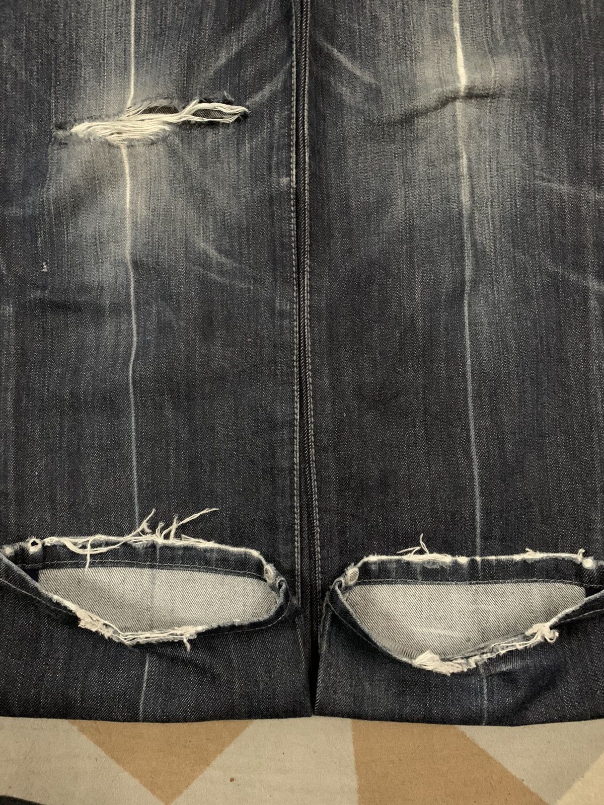 JOSEPH HOMME Vintage Joseph Homme Japan Dark Blue Washed Distressed Jeans Size US 30 / EU 46 - 18 Thumbnail
