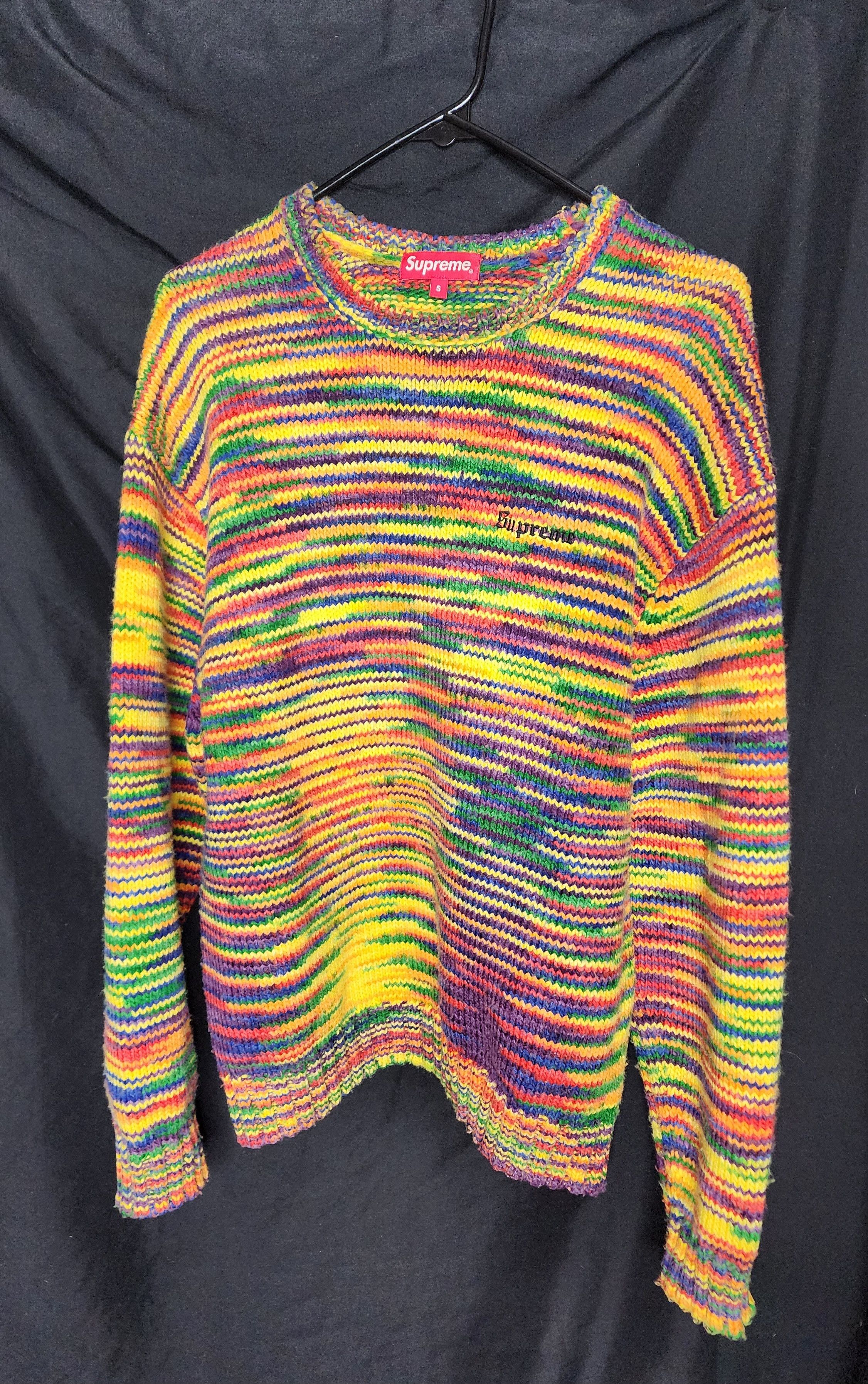 Image of Supreme Static Sweater Multicolor, Men's (Size Small)