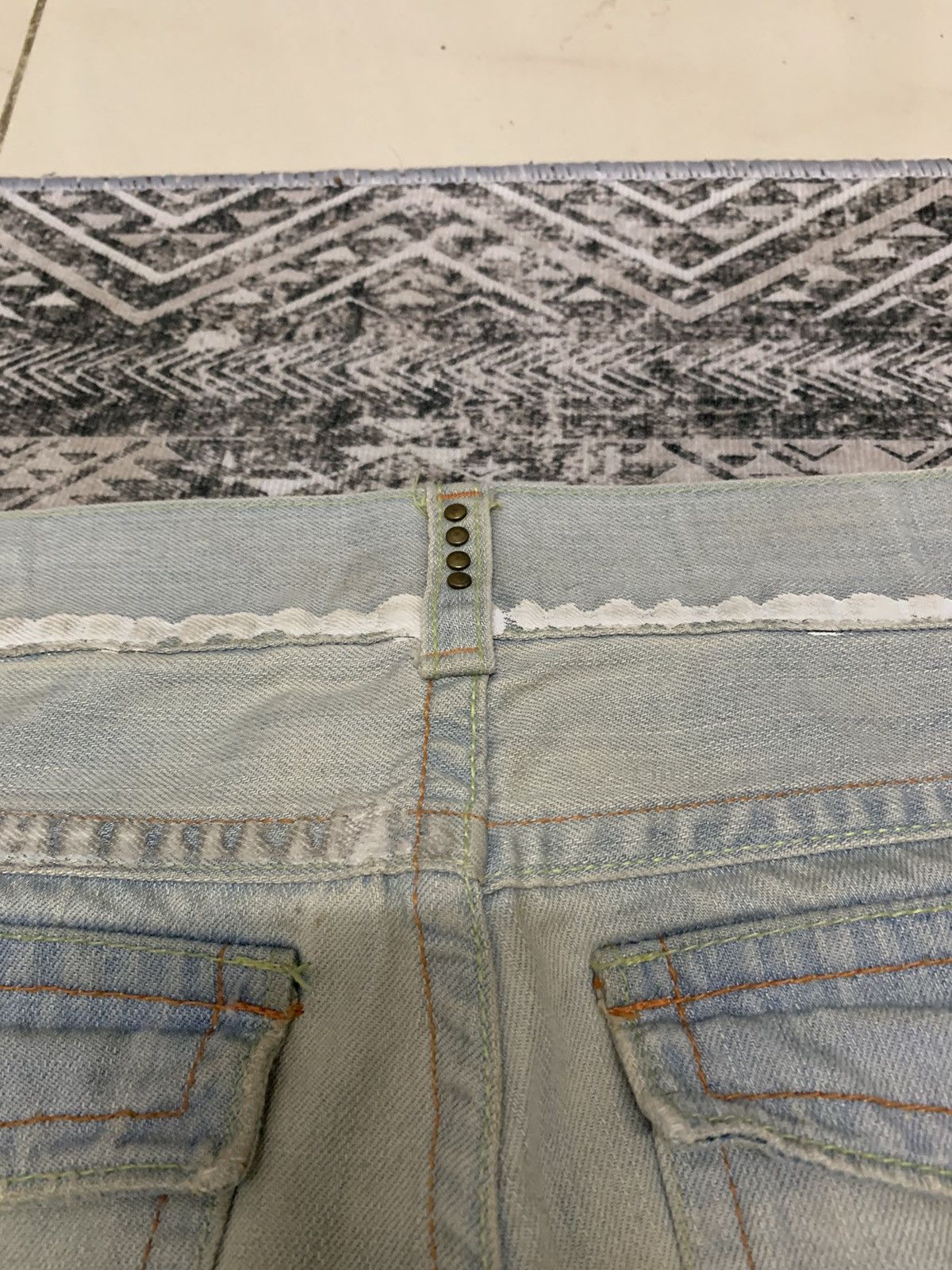 If Six Was Nine 🔥FLARE PANT🔥JAPANESE BRAND DISTRESSED&SPLASH PAINT DENIM Size US 32 / EU 48 - 21 Thumbnail