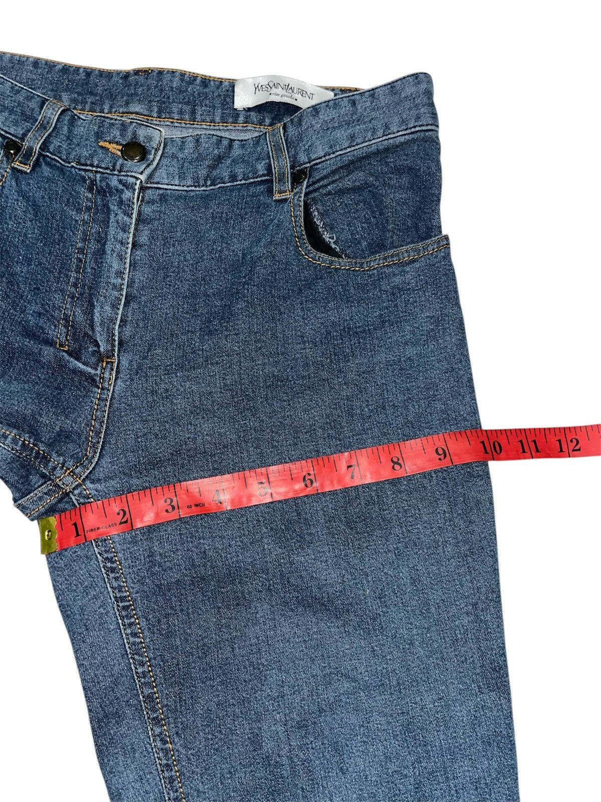 Saint Laurent Paris YvesSaintLaurent Slimfit Denim Pants x Vintage Size US 30 / EU 46 - 13 Thumbnail