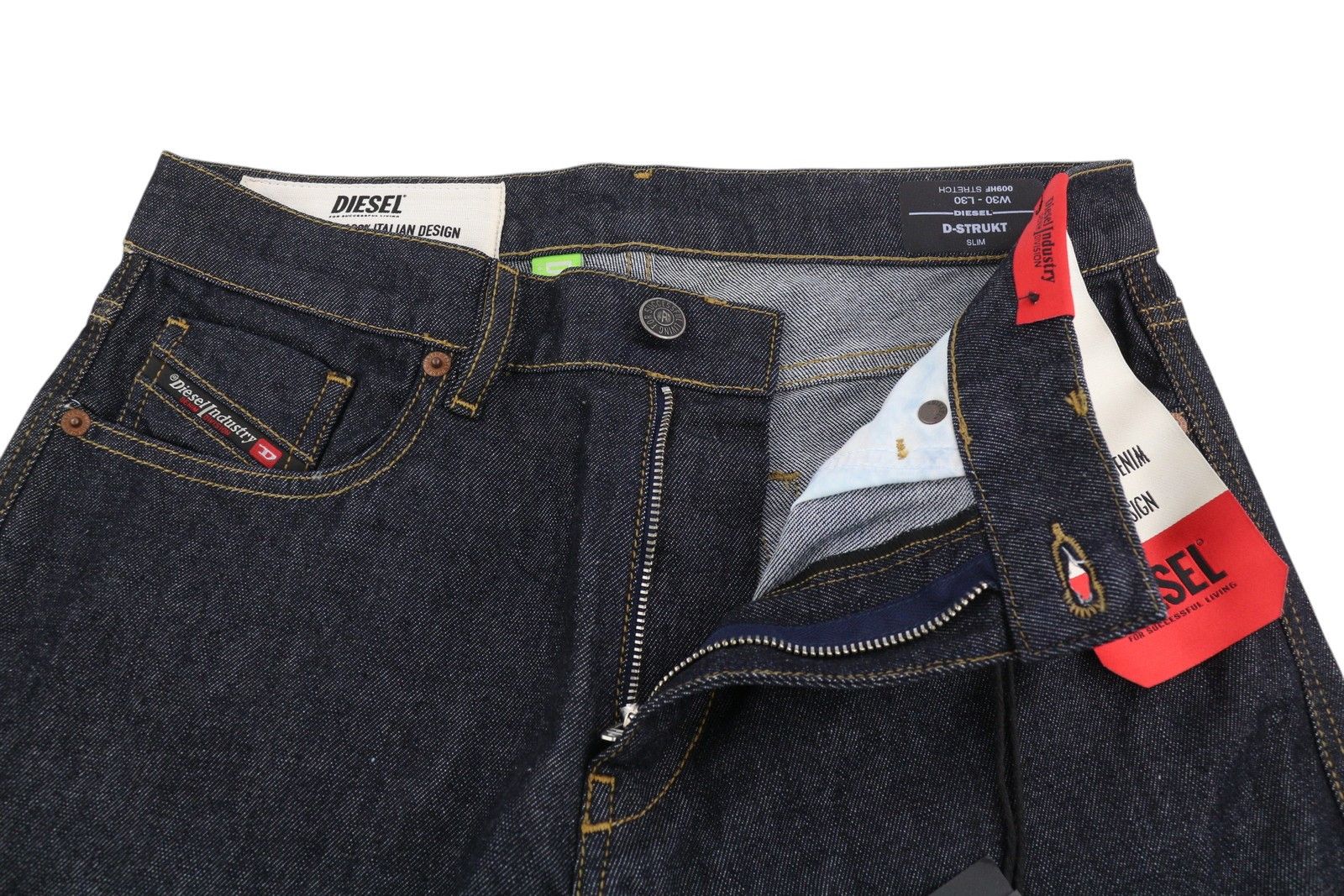 Diesel D-STRUKT 009HF W30/L30 Slim Stretch Dark Jeans 40887 Size US 30 / EU 46 - 4 Thumbnail
