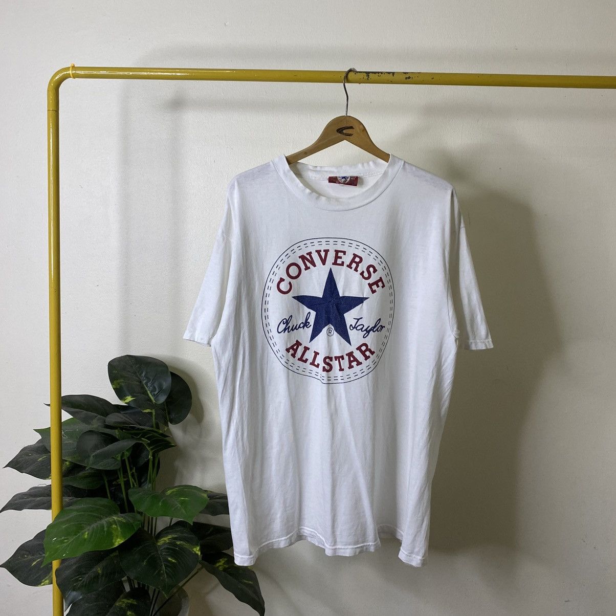 Converse Vintage 1990s Converse Big OG Logo T Shirt Size US L / EU 52-54 / 3 - 1 Thumbnail