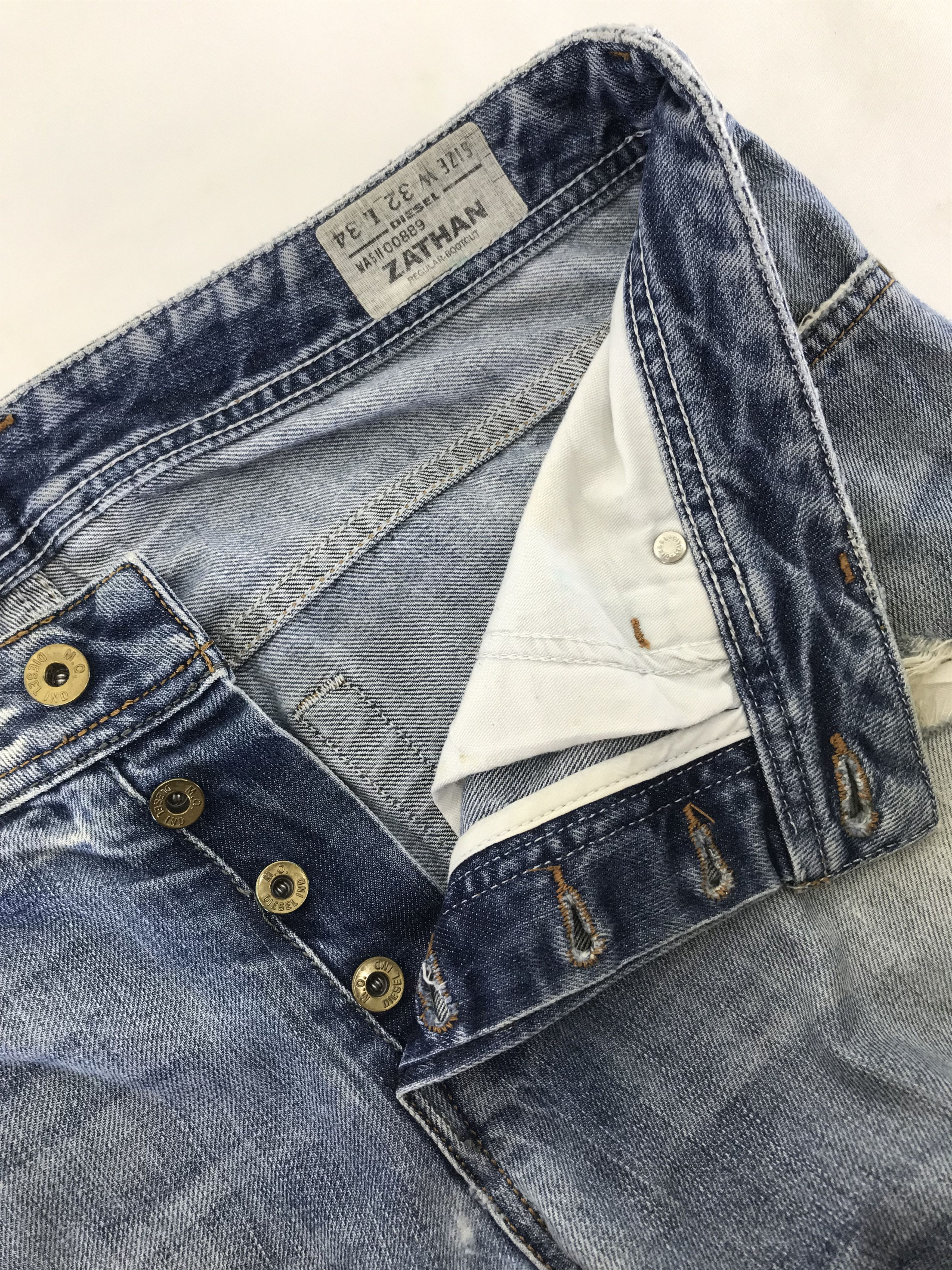Diesel Vintage Diesel Distressed Flare Jeans Size US 33 - 9 Thumbnail