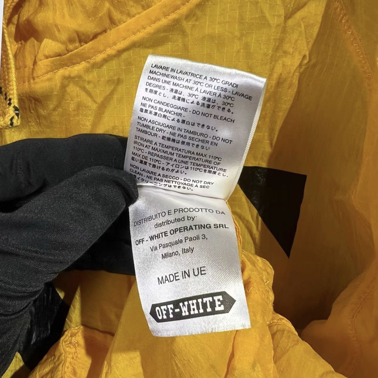 Off-White Off white SS14 windbreaker yellow Size US M / EU 48-50 / 2 - 6 Thumbnail