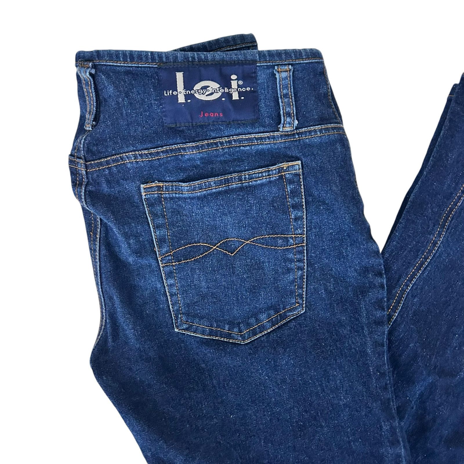 L.E.I. Vintage Y2K LEI Low Rise Flare Jeans Sz 7 Size 28" / US 6 / IT 42 - 2 Thumbnail