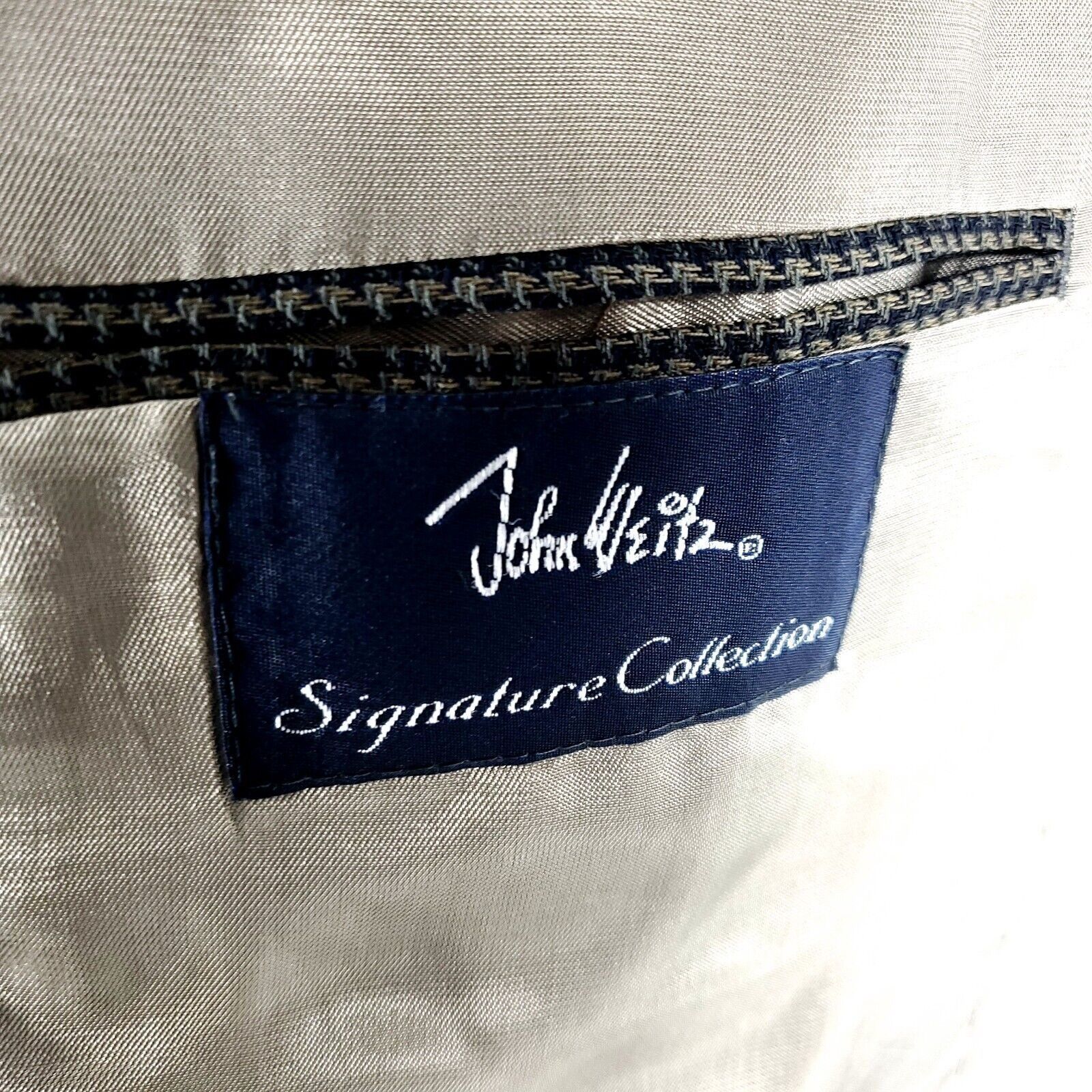 John Weitz John Weitz Signature Textured Wool 2 Button Sport Coat 42R G Size 42R - 7 Thumbnail