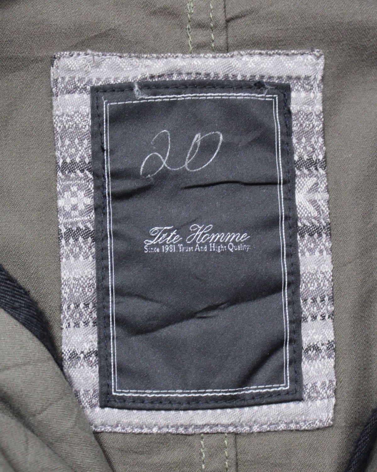 Tete Homme 2000S TÊTE HOMME DESIGNED BY KAZUTAKA KATO MILITARY JACKET Size US L / EU 52-54 / 3 - 5 Thumbnail