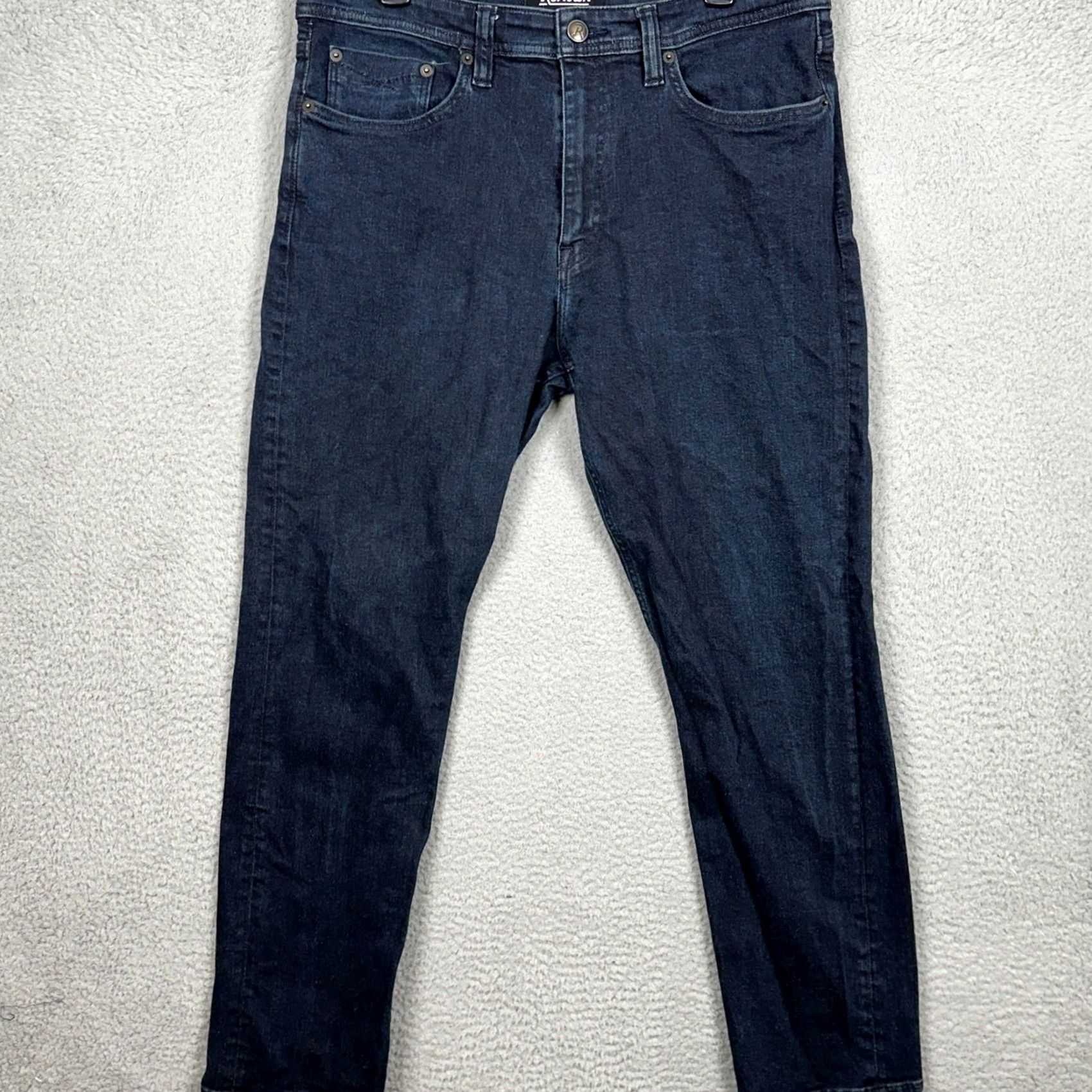 Denime Revtown Sharp Jeans Men 36X30 Blue Slim Straight Motorcycle Decade Denim Stretch Size US 36 / EU 52 - 2 Thumbnail
