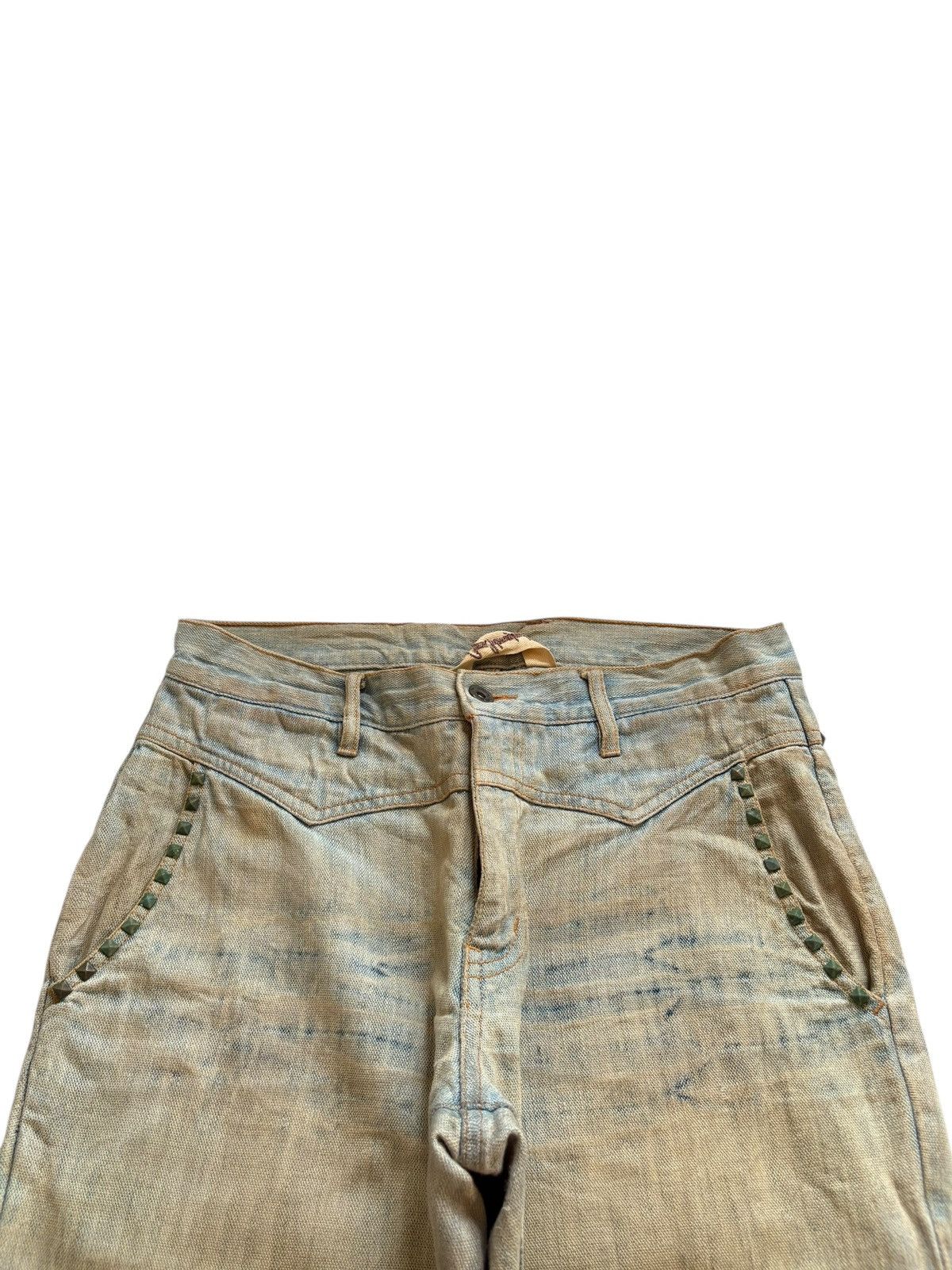 If Six Was Nine Vintage Japanese Brand Rusty Mud Wash Distressed Flare Jeans Size US 30 / EU 46 - 4 Thumbnail