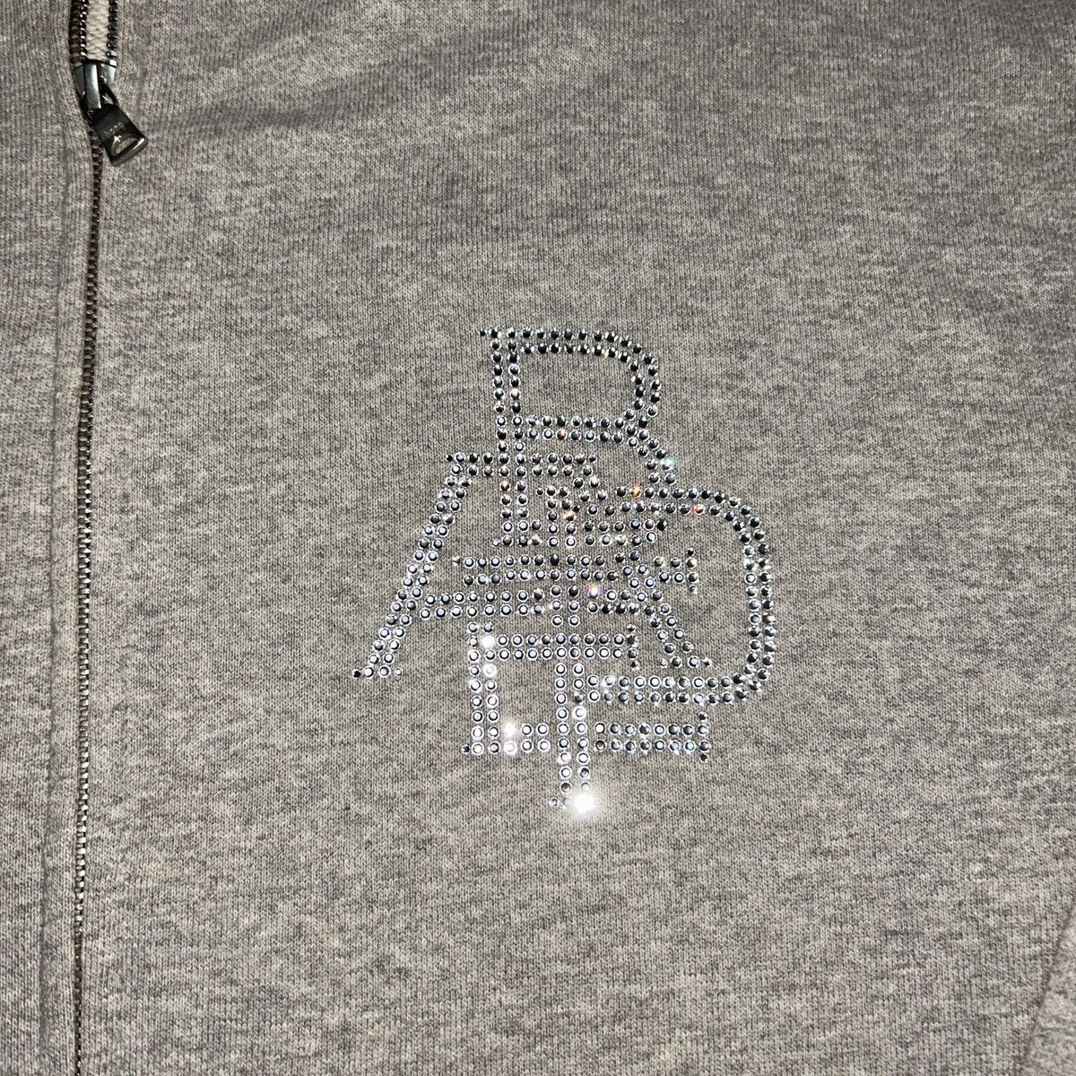Bape × Swarovski Vintage OG Bape Swarovski College Logo Full Zip Hoodie Size US M / EU 48-50 / 2 - 6 Thumbnail