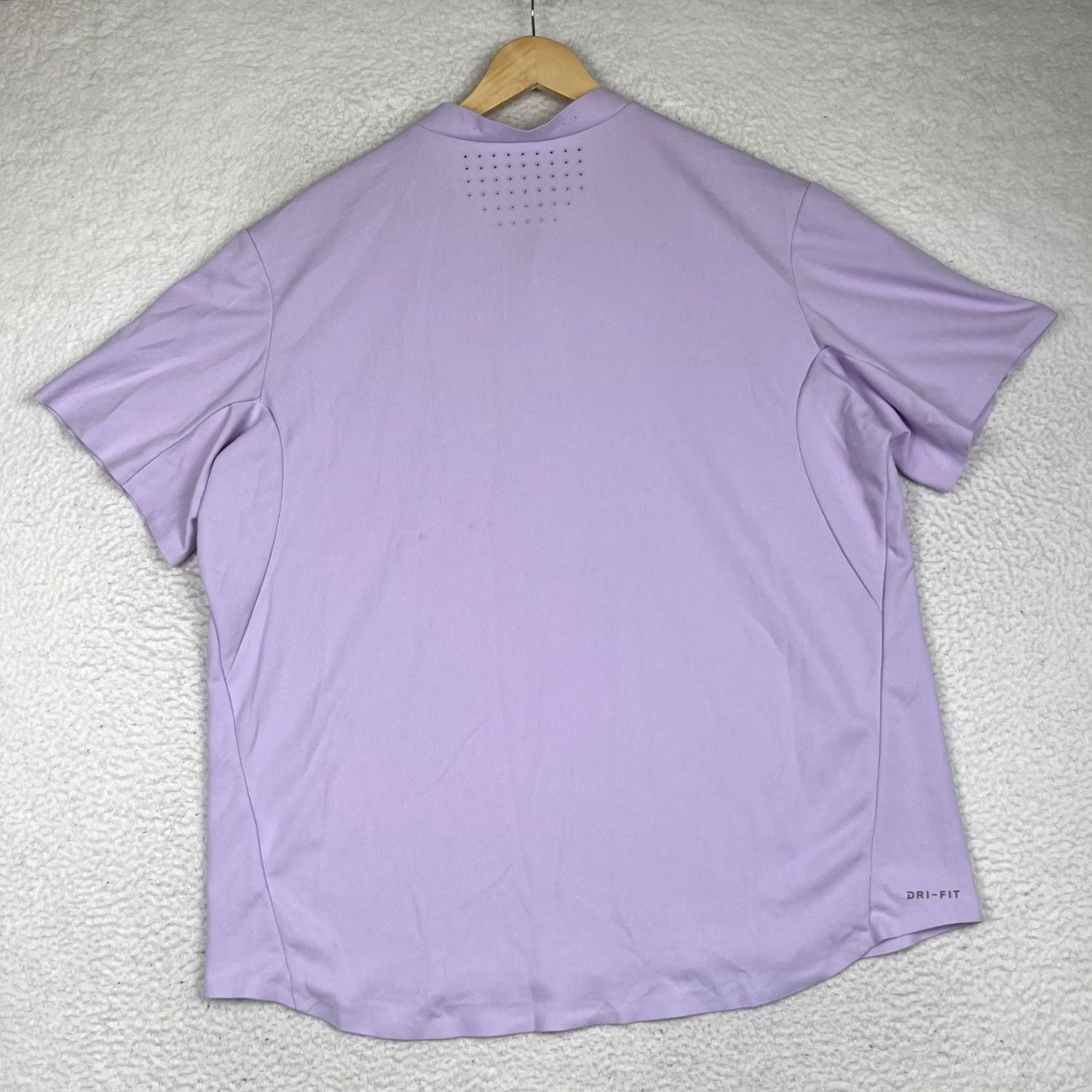 Nike Nike RF Polo Henley Shirt 2XL Tennis Mens Purple Shirt Logo 2017 Shanghai Basel RF Final Tennis Size US XXL / EU 58 / 5 - 6 Thumbnail