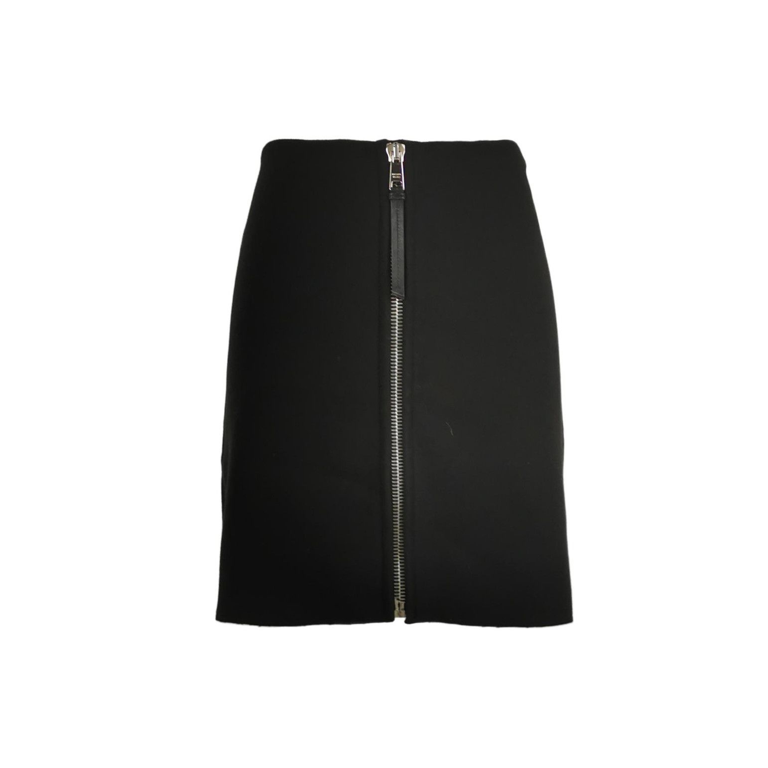 Prada Prada Black Wool Blend Zip Pencil Skirt - dmc Size 38" / US 16 / IT 52 - 1 Thumbnail