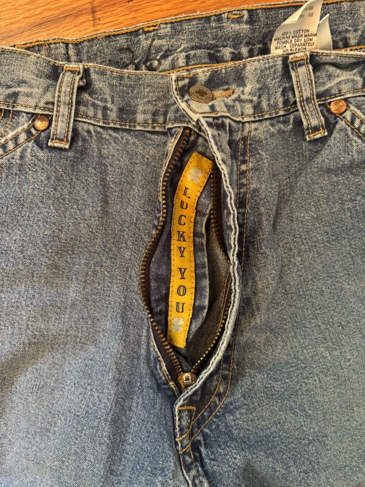 Japanese Brand × Lucky Brand × Vintage LUCKY BRAND MASSIVE DENIM Size US 36 / EU 52 - 3 Thumbnail