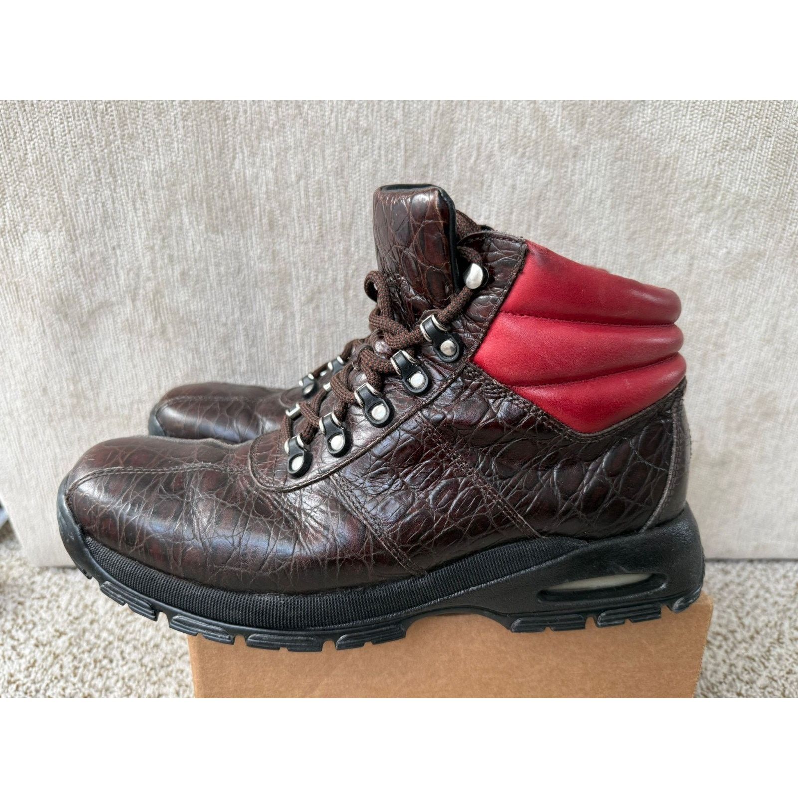 Cole Haan Vtg Jordan by Cole Haan Alligator Brown Men's Boots size 11 Size US 11 / EU 44 - 10 Thumbnail