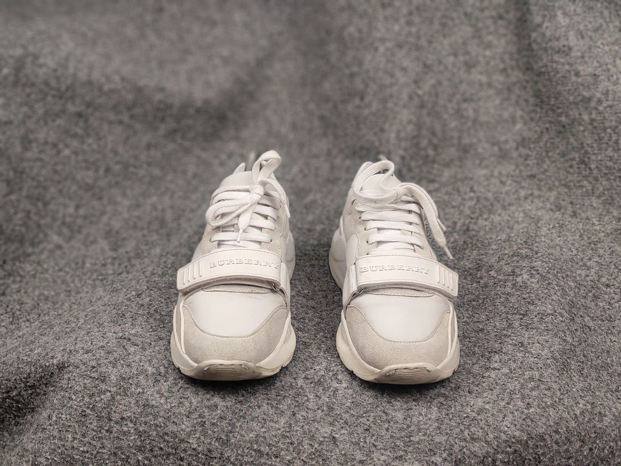Burberry Burberry Ramsey Trainers Logo White Low-Top Sneakers Size US 6.5 / IT 36.5 - 6 Thumbnail