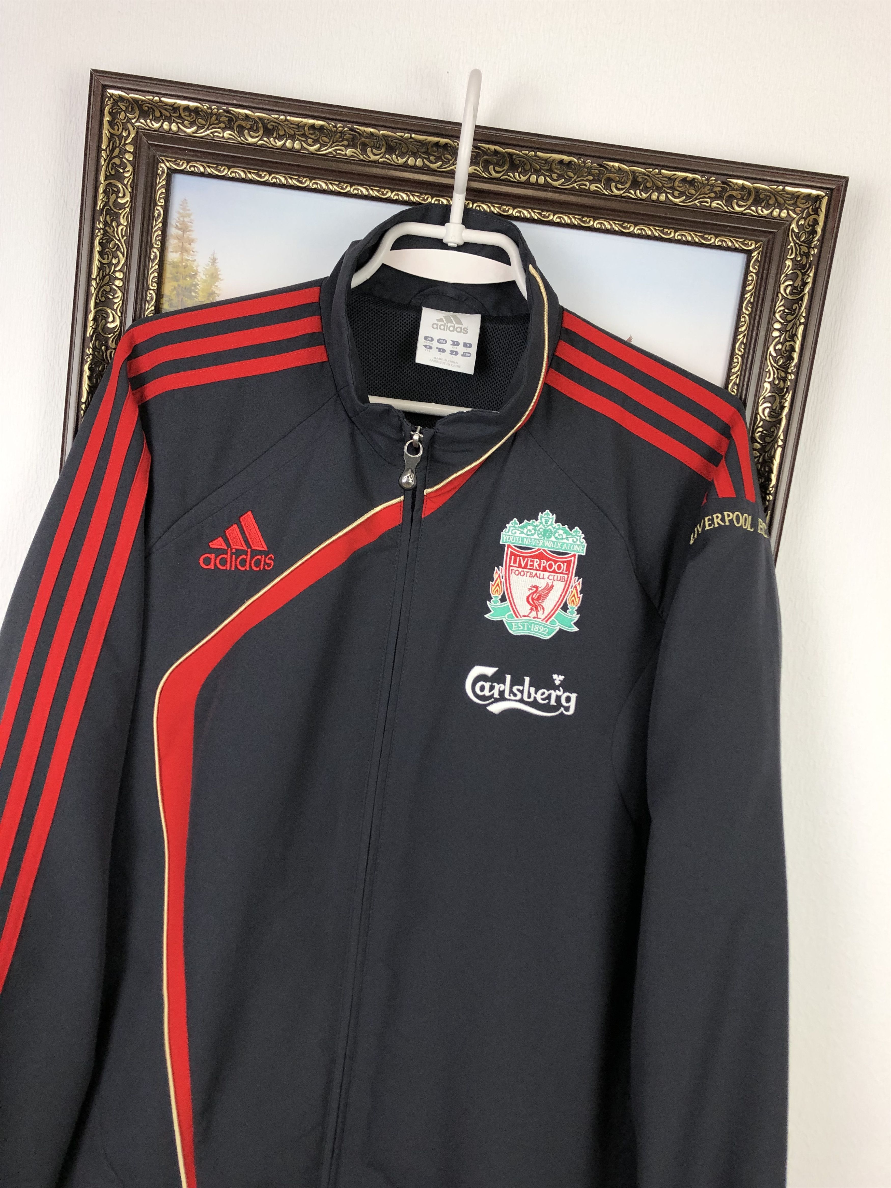 Adidas Vintage Adidas Liverpool Football Jacket Soccer Track Rare Size US M / EU 48-50 / 2 - 2 Thumbnail