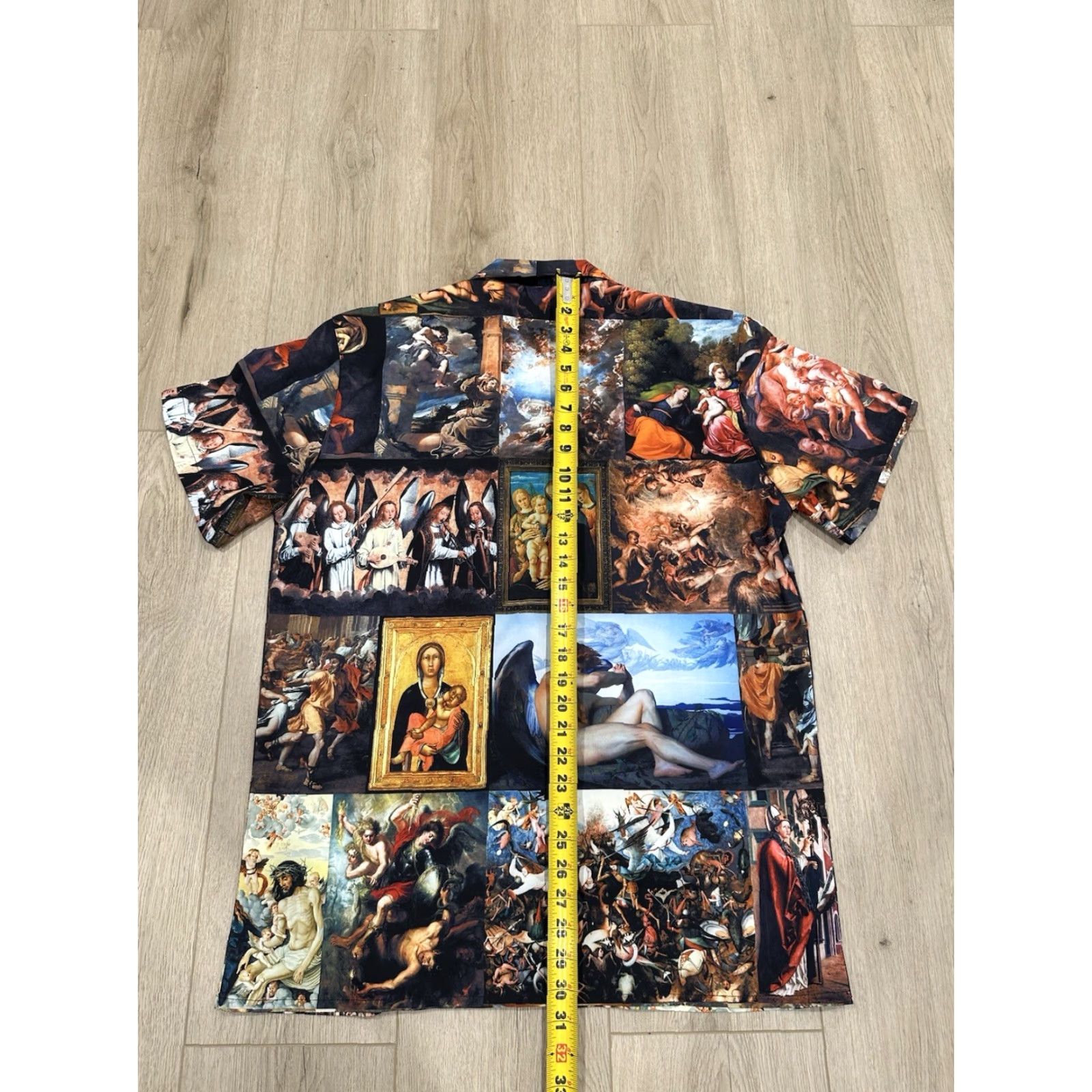Pacsun PacSun Shirt Mens L Colorful All Over Print Button Up Art Mona Lisa Casual Short Sleeve Collared Geometric Multicolor Size US L / EU 52-54 / 3 - 8 Thumbnail