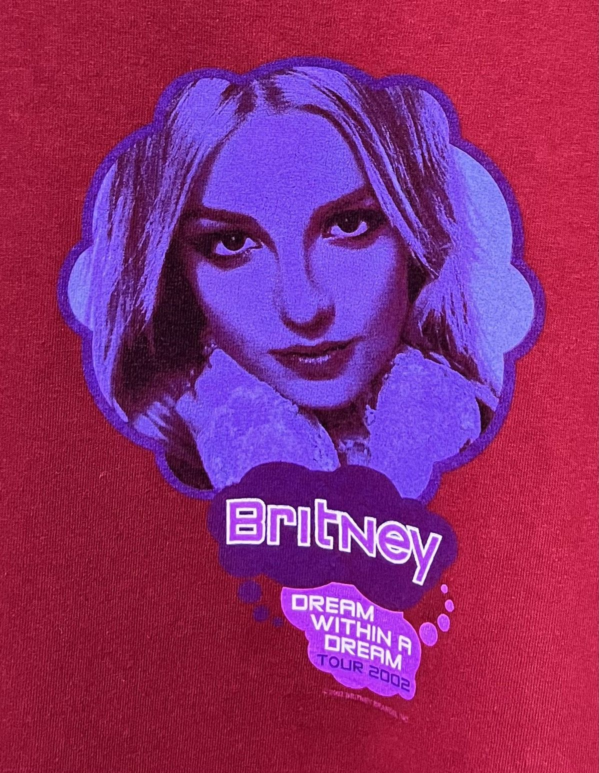 Rap Tees VINTAGE 00s BRITNEY SPEARS DREAM WITHIN A DREAM TOUR TSHIRT Size US M / EU 48-50 / 2 - 5 Thumbnail