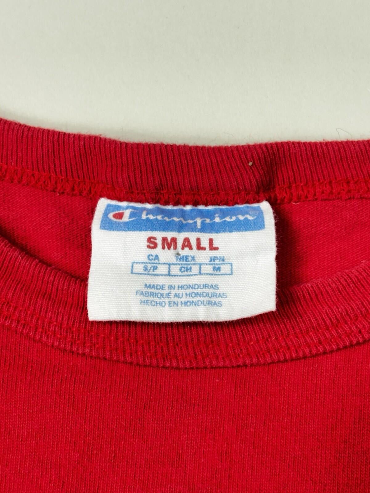 Champion Champion 90s Vintage Red Longsleeve T-Shirt Size Small Size US S / EU 44-46 / 1 - 3 Thumbnail