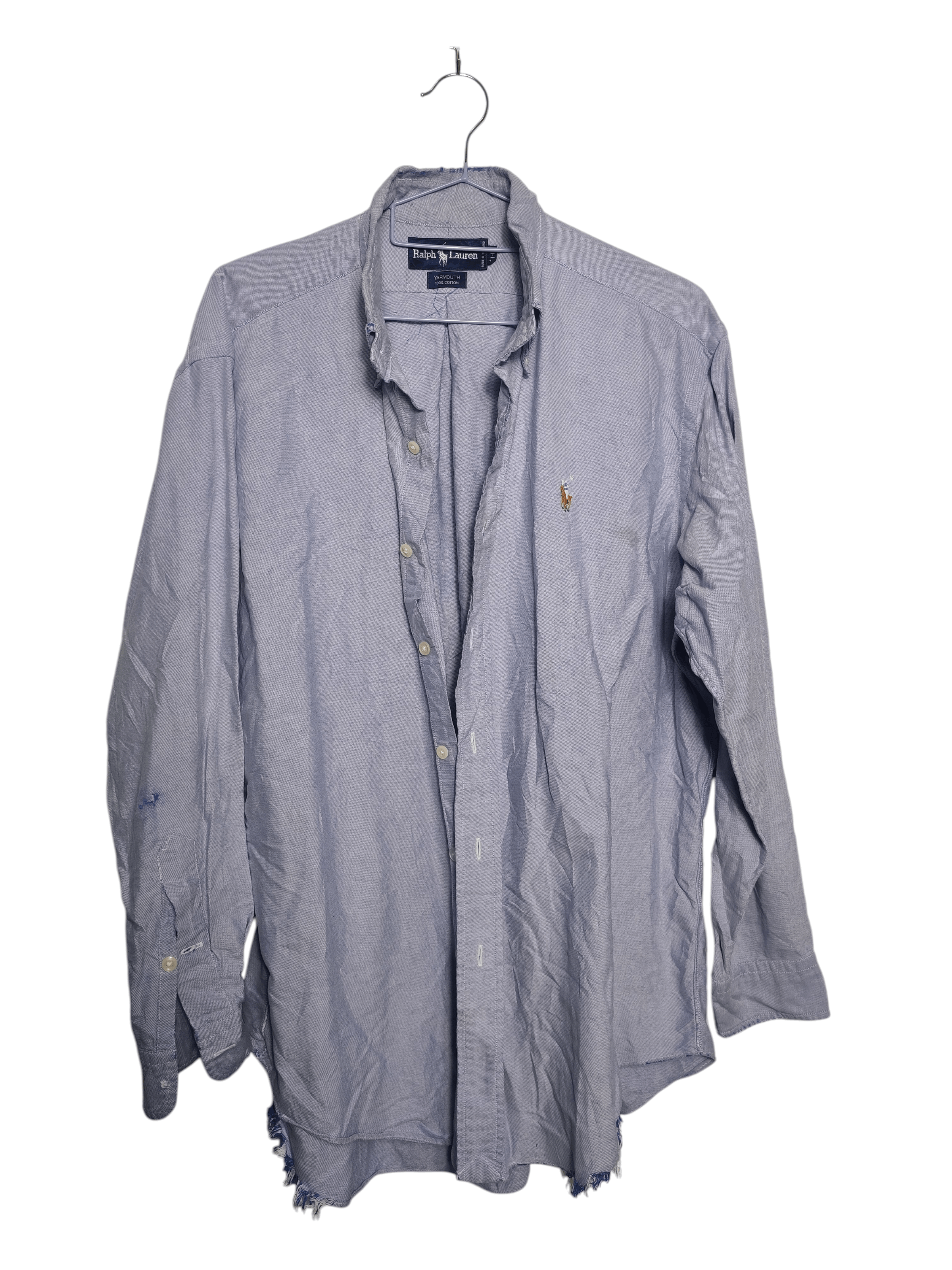 Polo Ralph Lauren Vintage Distressed Polo Ralph Lauren Long Sleeve shirt Size US XL / EU 56 / 4 - 1 Thumbnail
