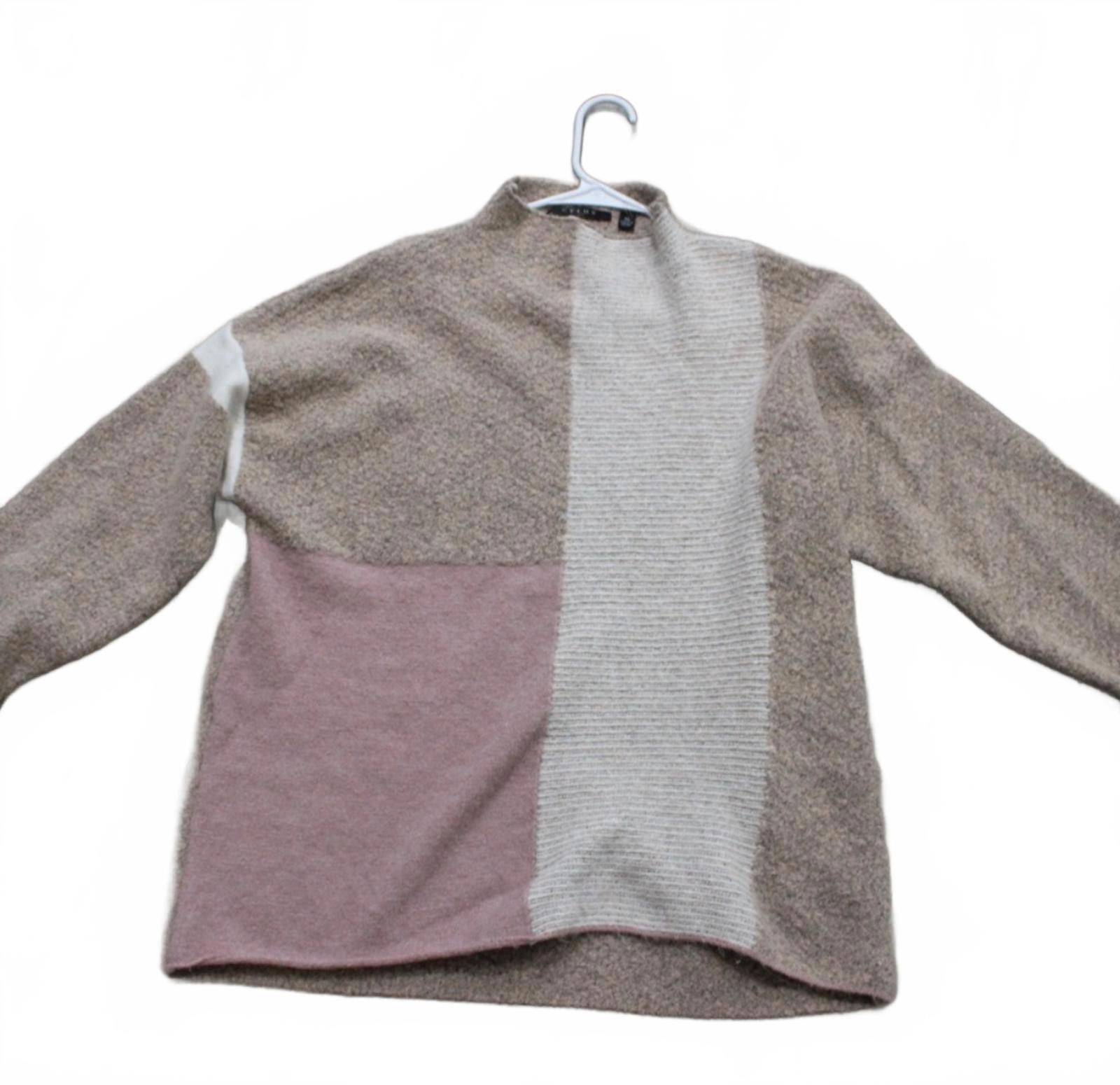 Caruso Cyurs Colorblock Cozy Knit Sweater with High Neck XL Size XL / US 12-14 / IT 48-50 - 2 Thumbnail