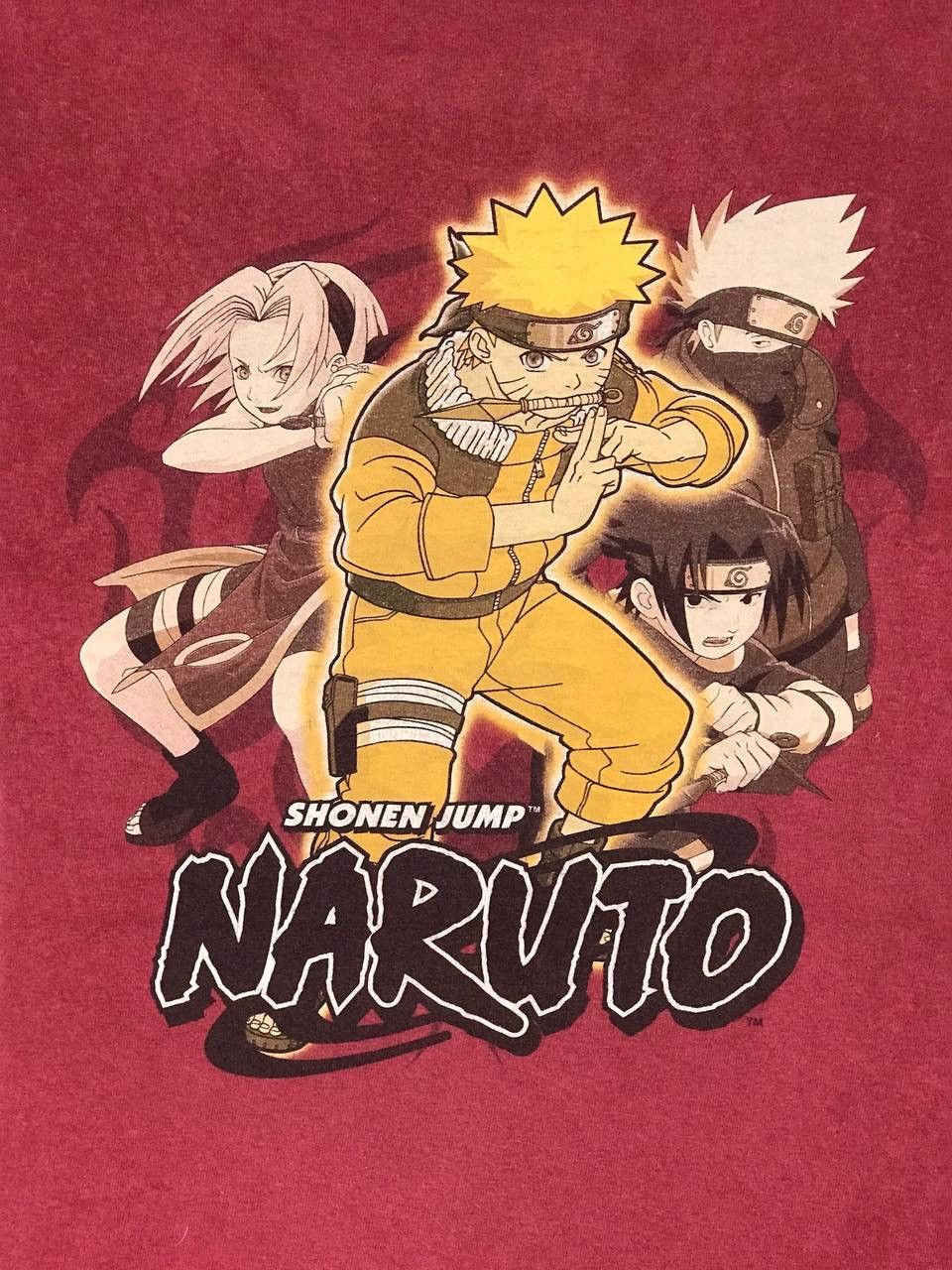 Anime × Vintage Vintage 2002 Naruto anime sakura sasuke omaiwamo no shinderu Size US M / EU 48-50 / 2 - 6 Thumbnail