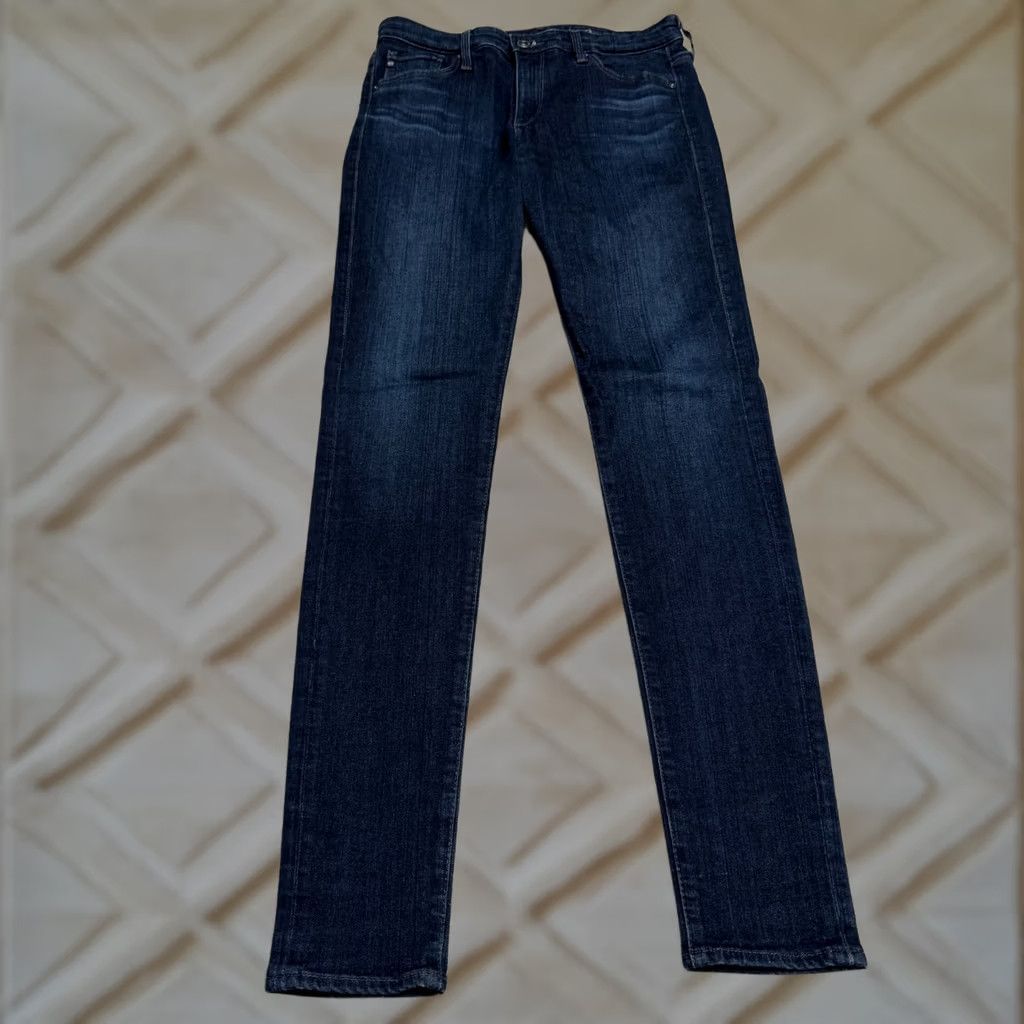 Vintage AG Adriano Goldschmied Farrah High Rise Skinny Jeans Women 27R Blue Denim Casual Size 27" / US 4 / IT 40 - 1 Thumbnail