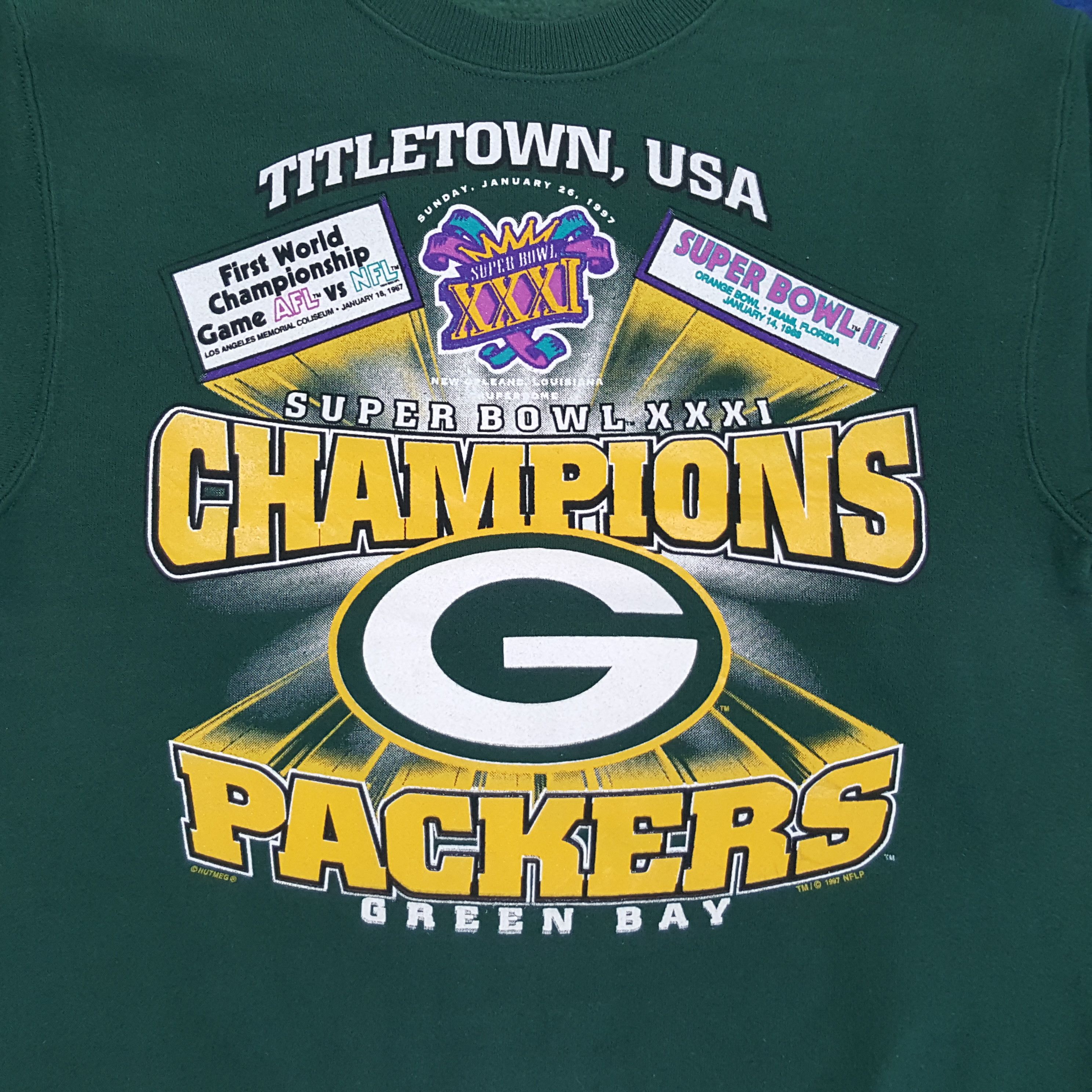 NFL × Vintage Vintage Super Bowl XXXI Champion Packers USA sweatshirts Size US S / EU 44-46 / 1 - 2 Thumbnail