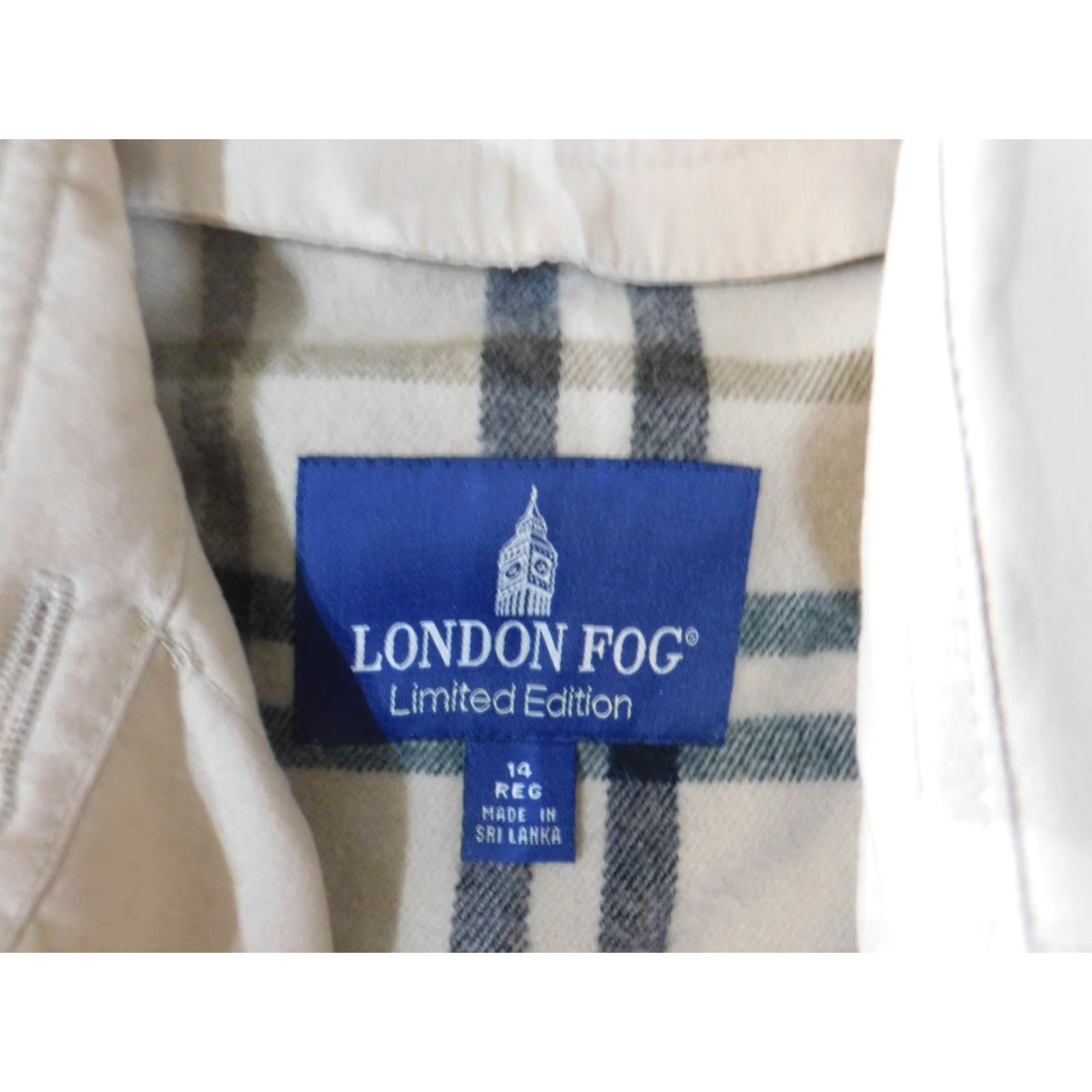 London Fog LONDON FOG Trench Coat Womens 14 Beige Button Classic Lined Winter Casual Formal Coat Jacket Size XL / US 12-14 / IT 48-50 - 6 Thumbnail