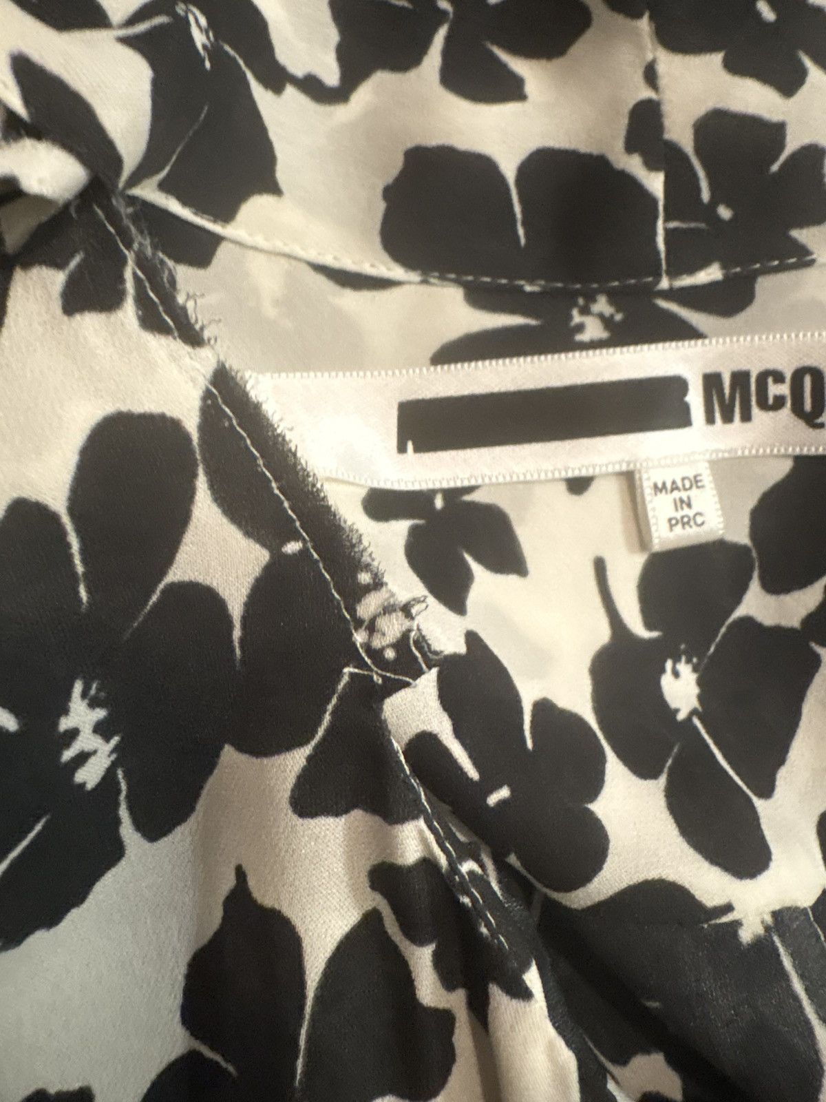 McQ Alexander McQueen McQ Alexander McQueen Floral 100% Silk Mini Dress sz 40 US 6 Size M / US 6-8 / IT 42-44 - 8 Thumbnail