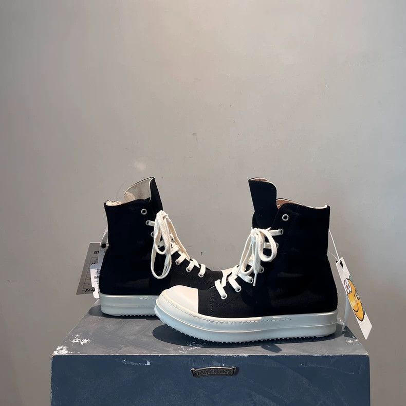 Rick Owens Rick Owens Secondary Line High Top Canvas Material Convers Size US 7 / IT 37 - 3 Thumbnail