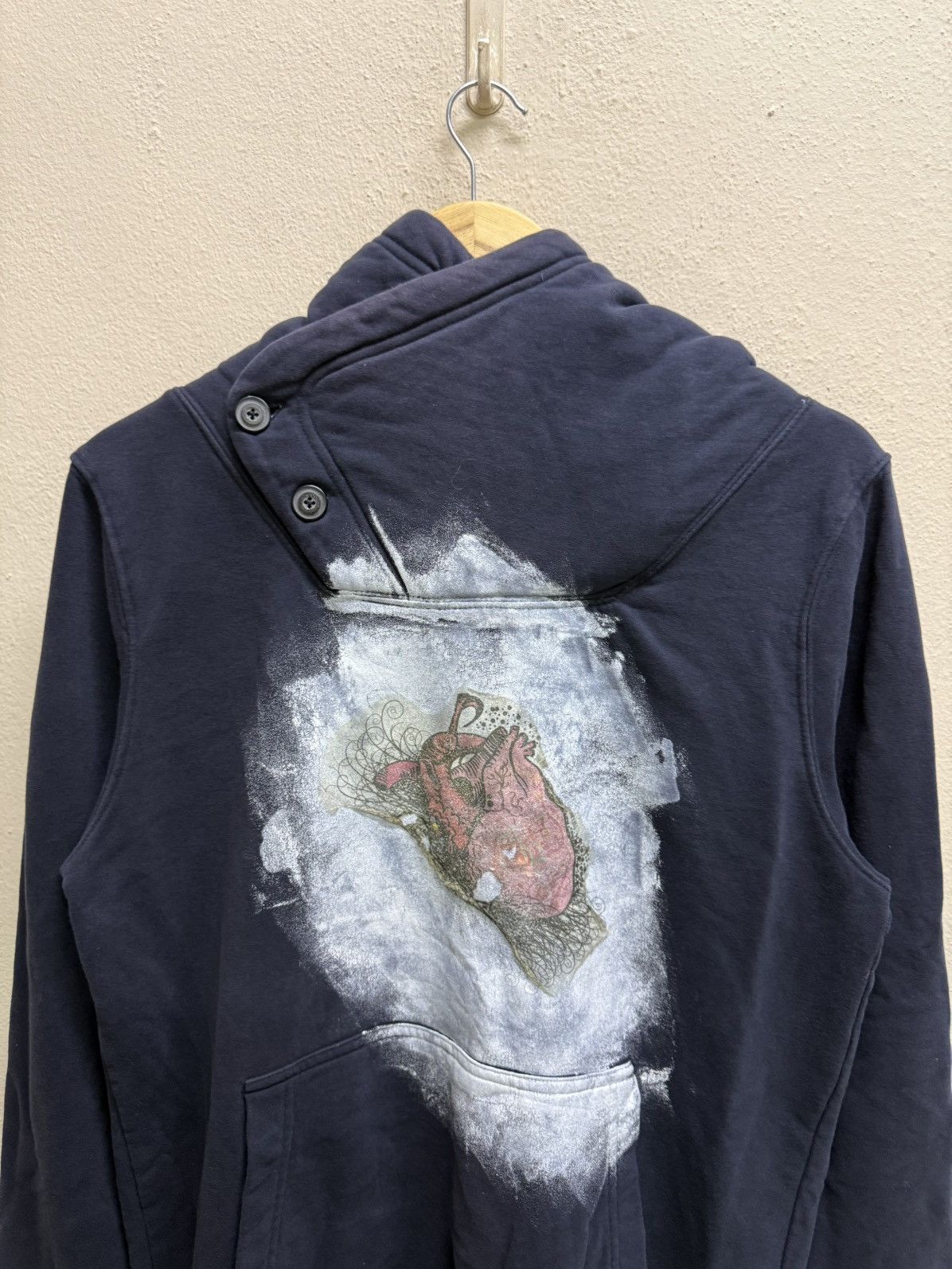 Divided Divided sherpa lined button up cowl neck graphic print hodie Size US M / EU 48-50 / 2 - 20 Thumbnail