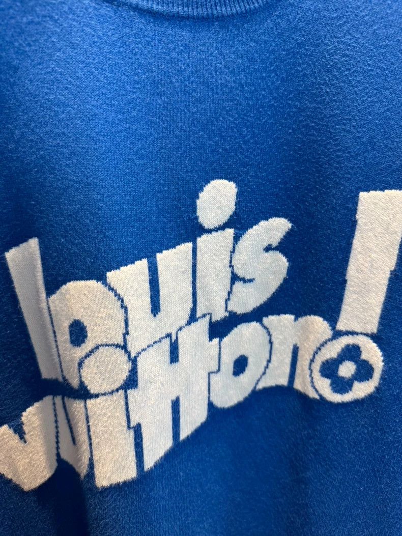 Louis Vuitton Louis Vuitton Blue slogan short sleeve Size US L / EU 52-54 / 3 - 2 Thumbnail