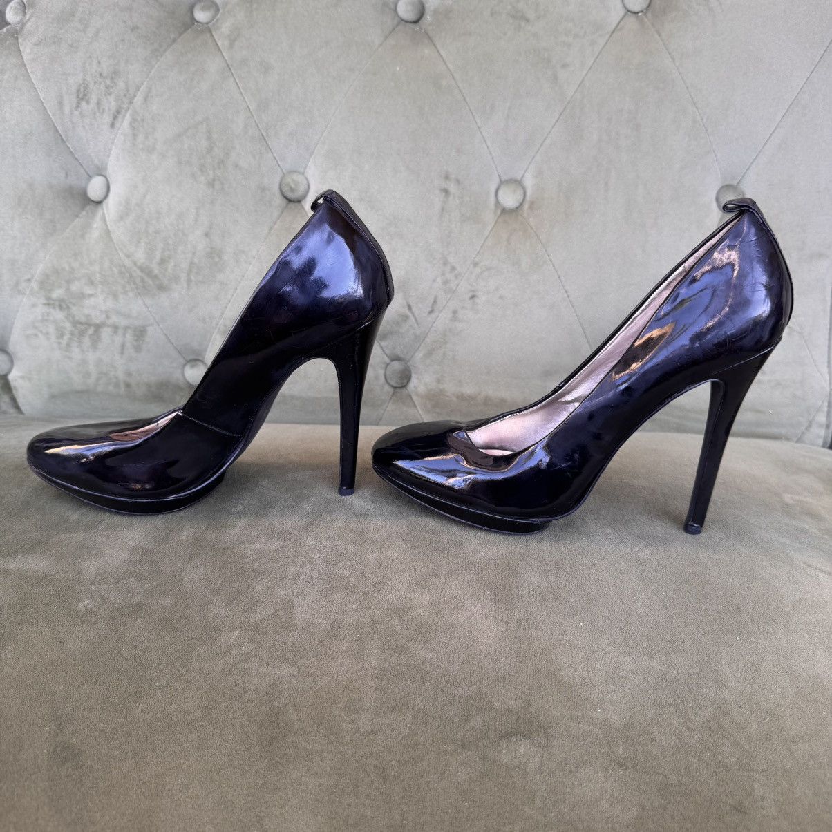 Steve Madden Steve Madden black patent leather 5 inch heel pumps size 8.5 Size US 8.5 / IT 38.5 - 5 Thumbnail